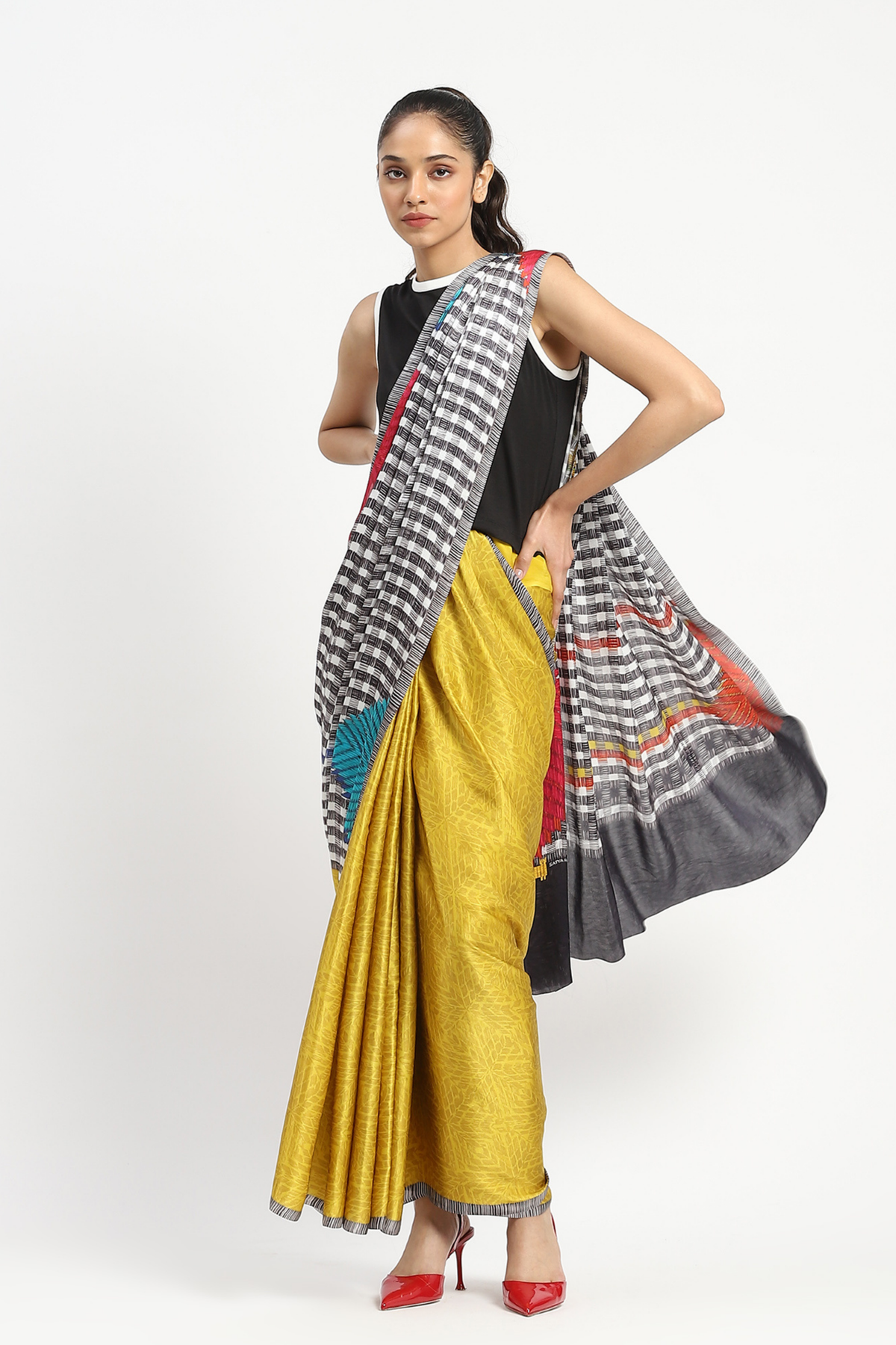 Blocked Printed Saree