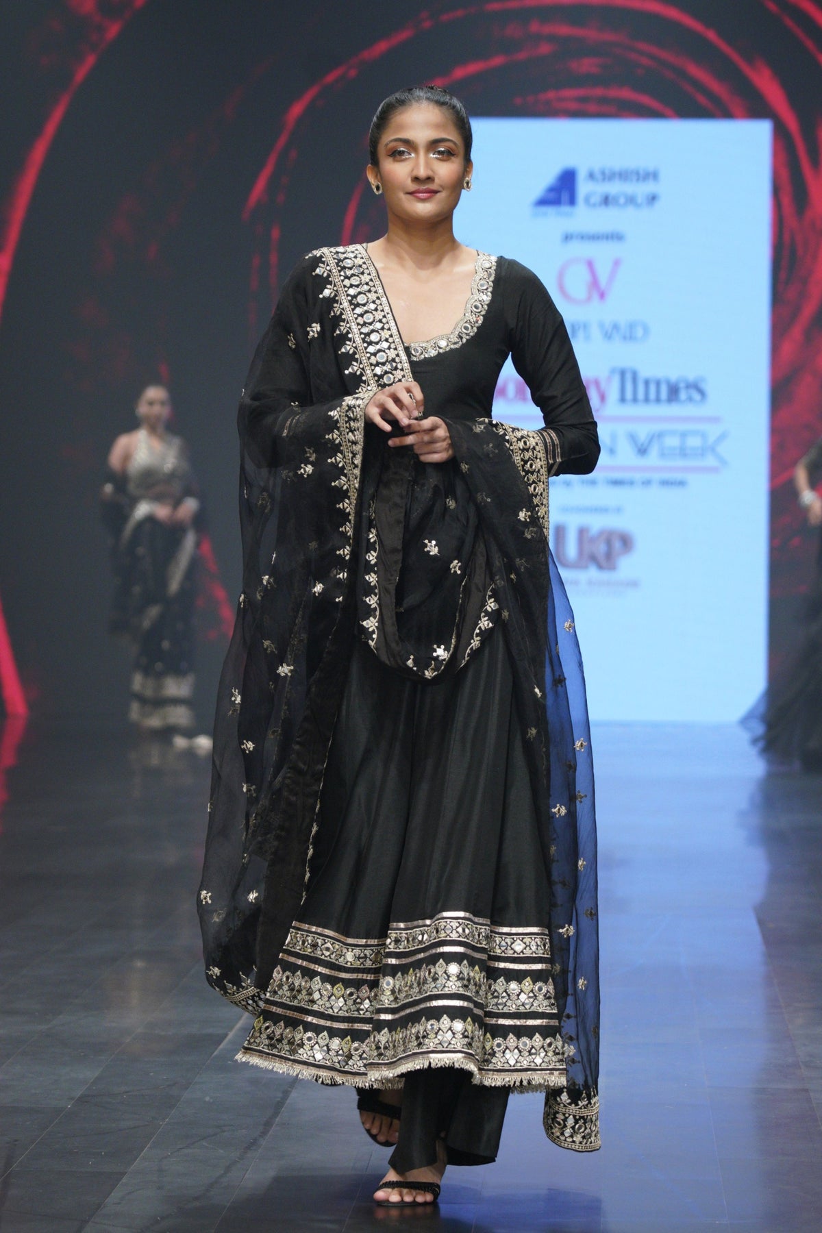 Black Srivani Anarkali Set