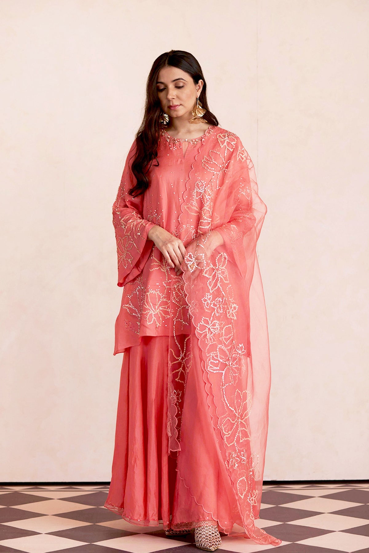 Strawberry Sharara Set