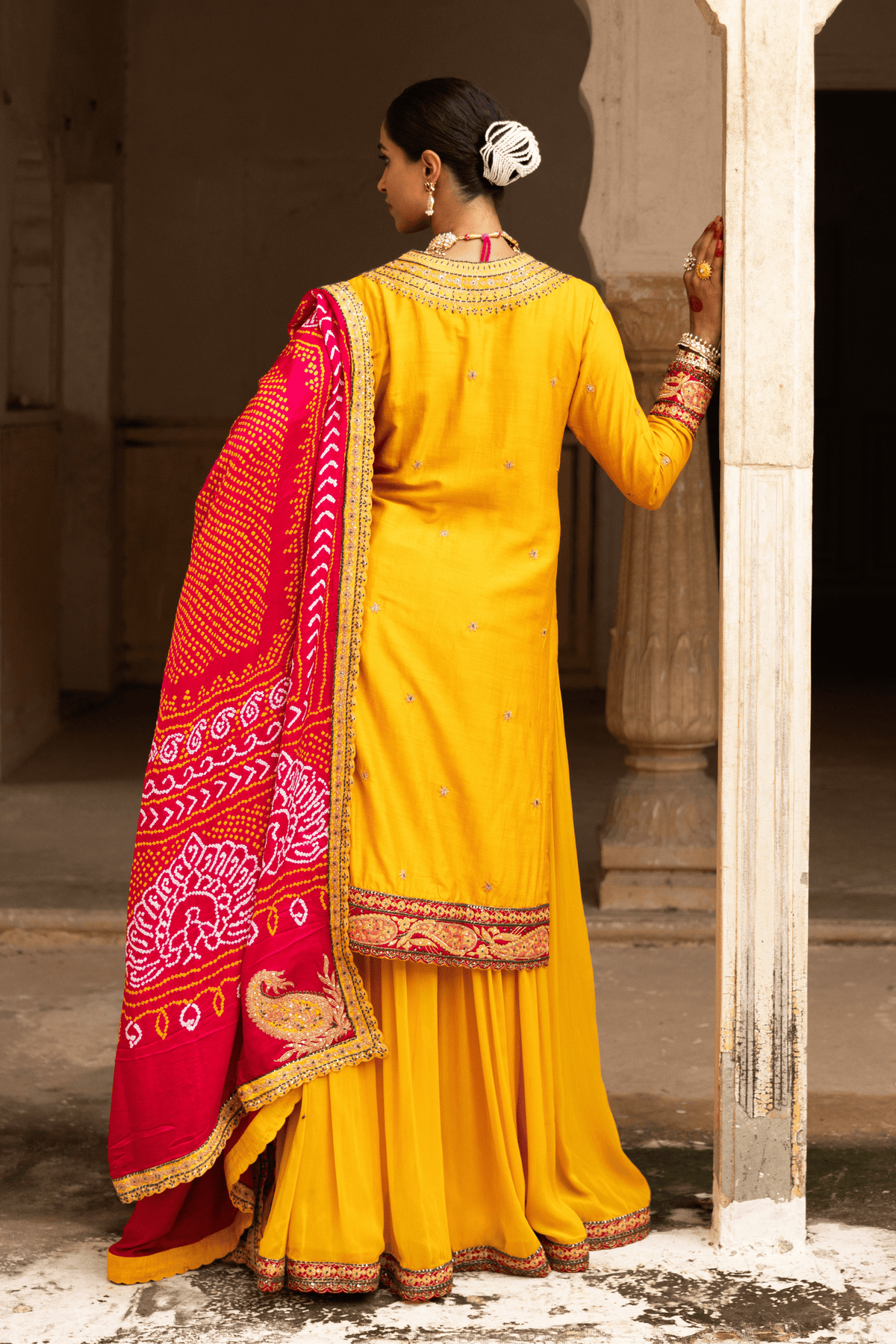 Haldi Bliss bridal Sharara