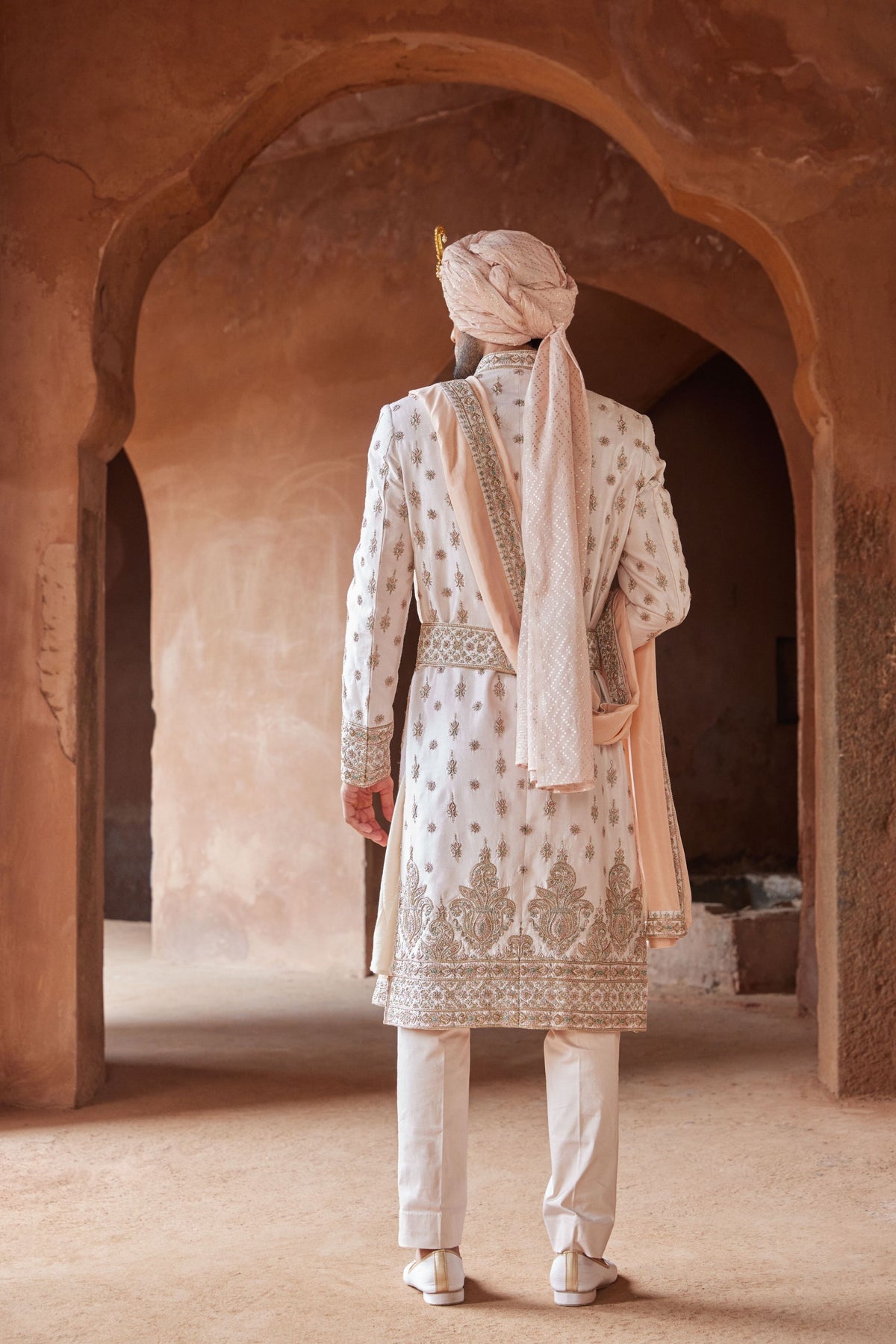 Blush Pink Sherwani Set