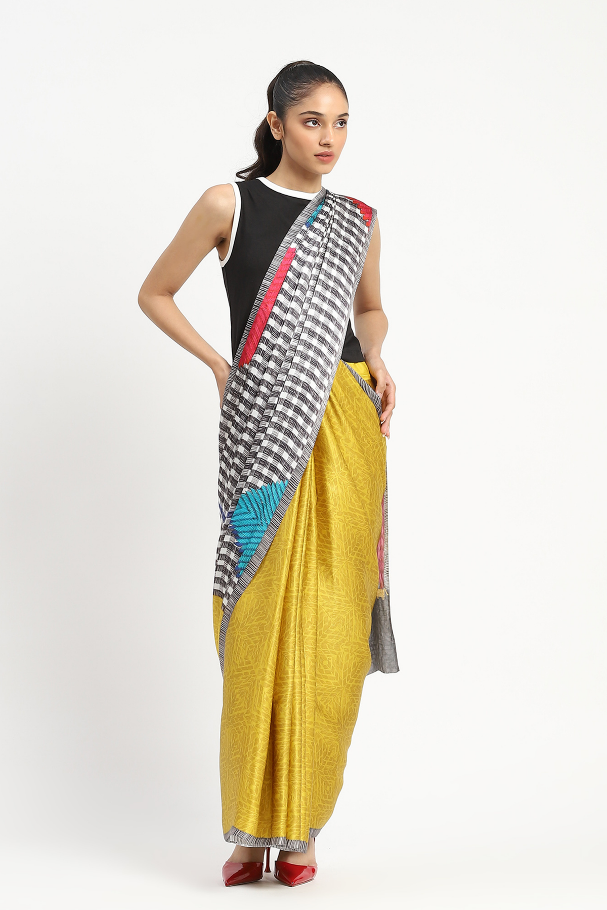 Blocked Printed Saree