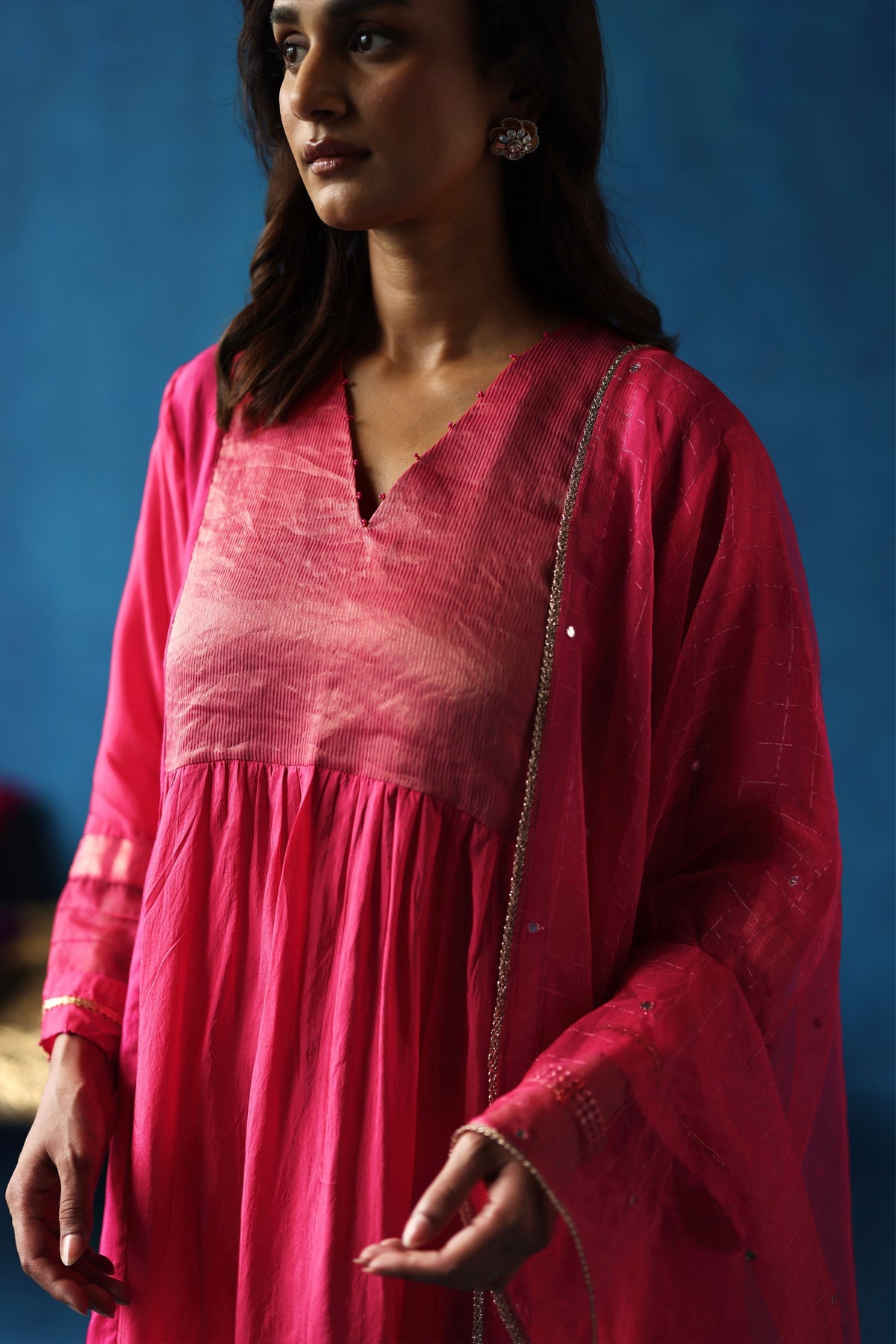 Fuchsia Jamun Kurta Set