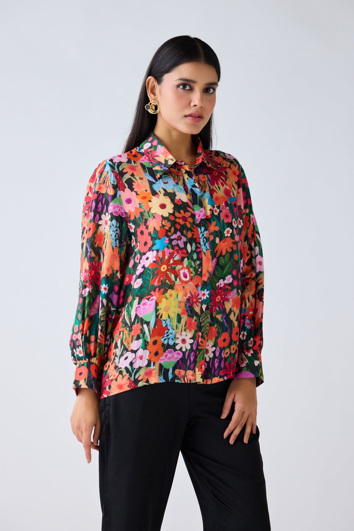 Multi Muslin Floral Shirt