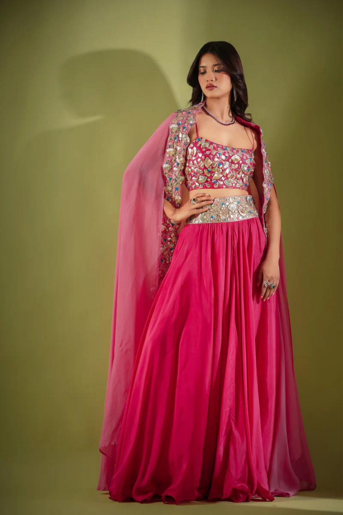 Rouge Pink Lehenga Set