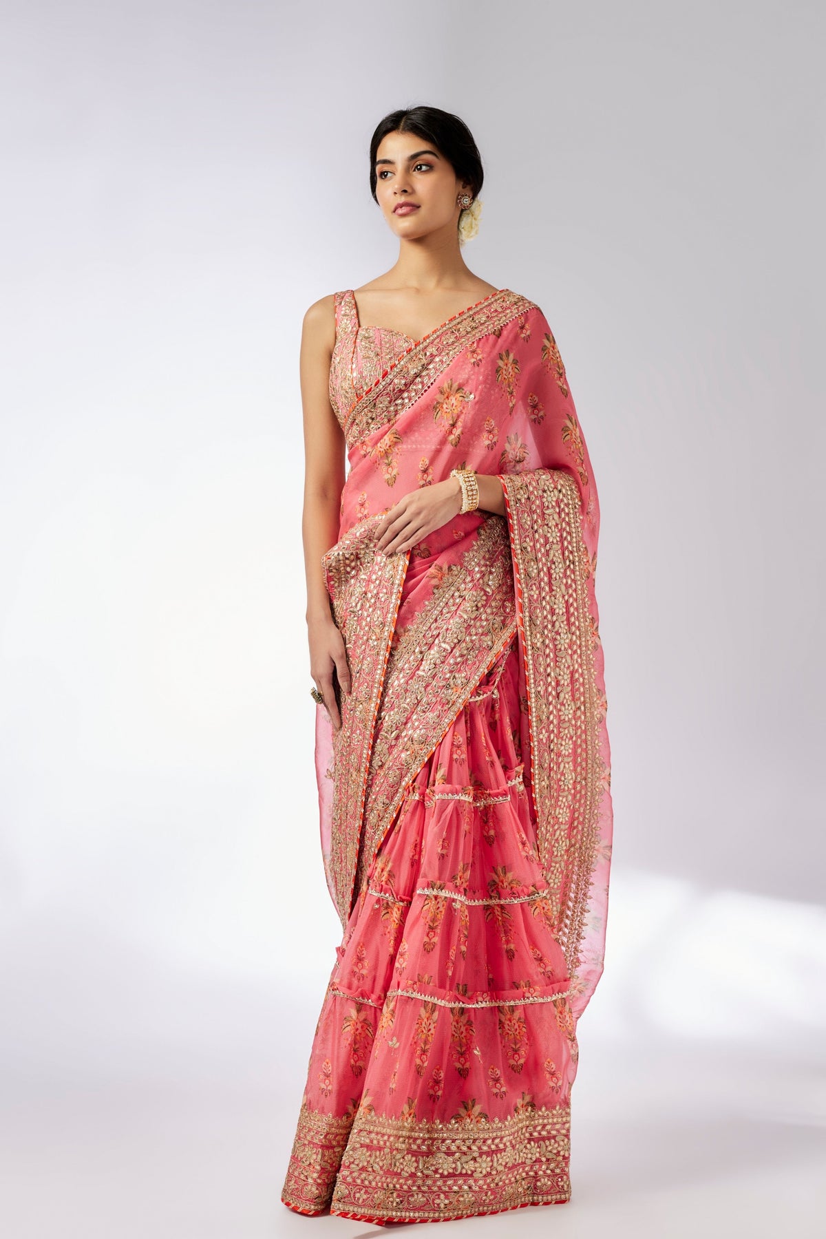 Pink Mahira Saree Set