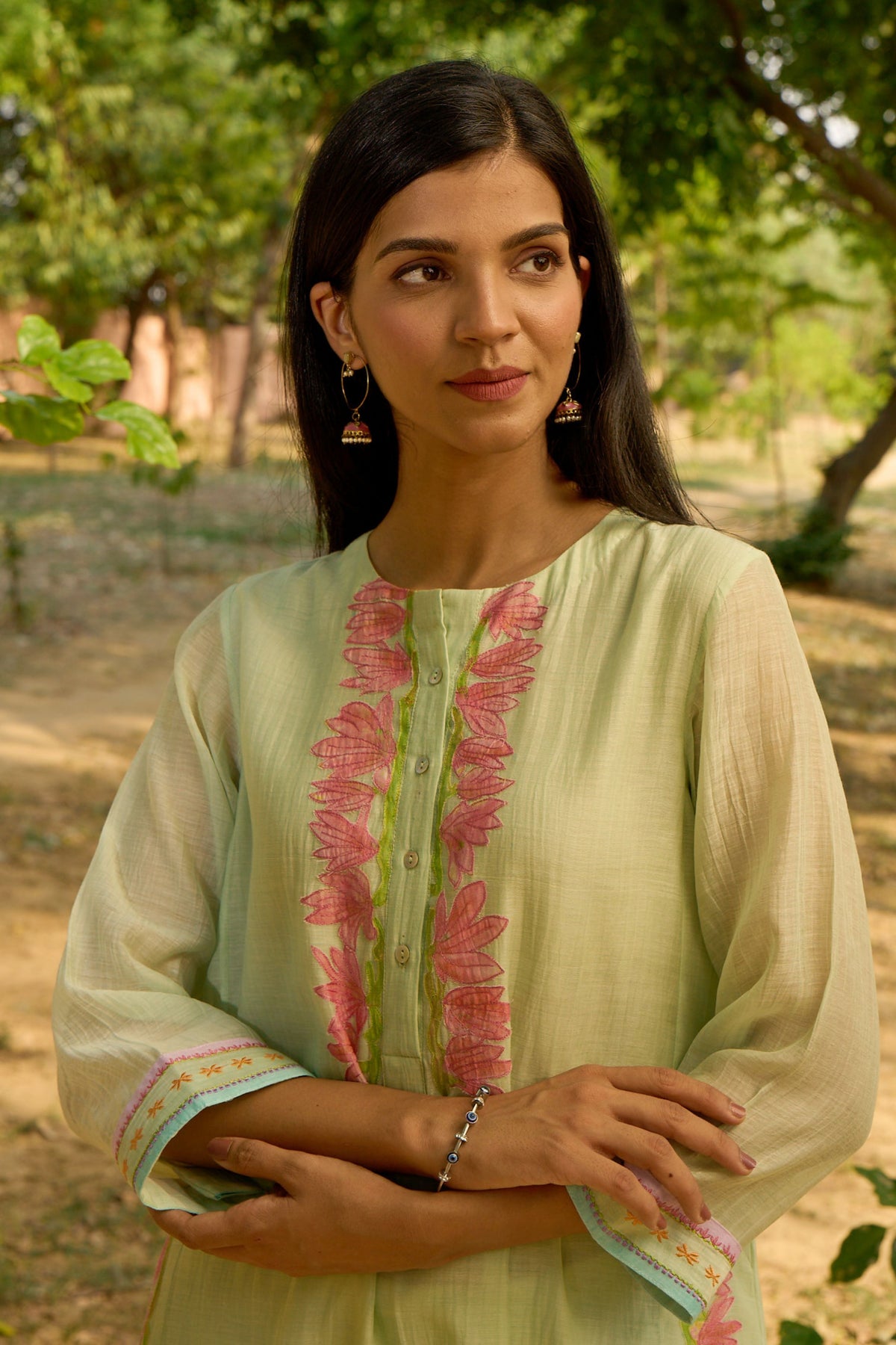 Light Green Kurta Set With Dupatta