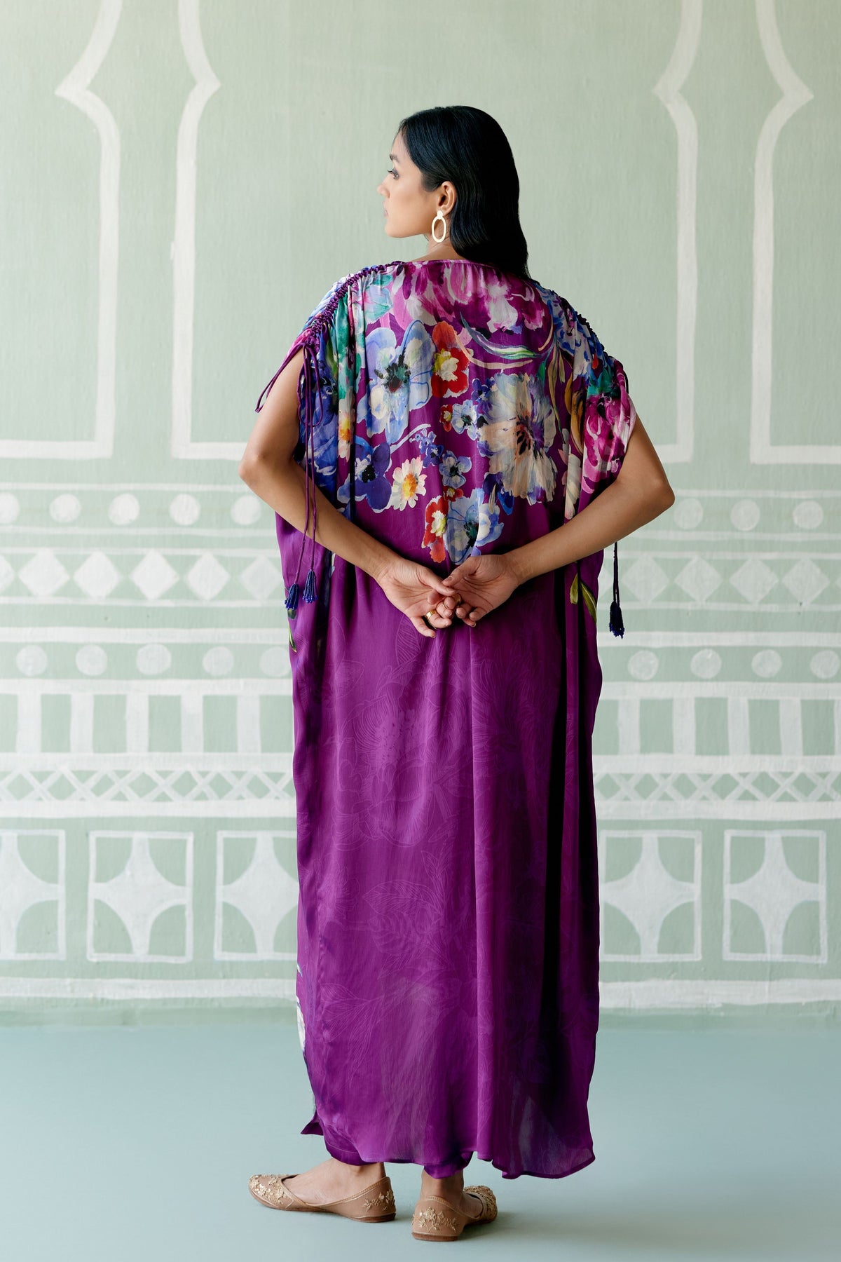 Amethyst Floral Kaftan Set