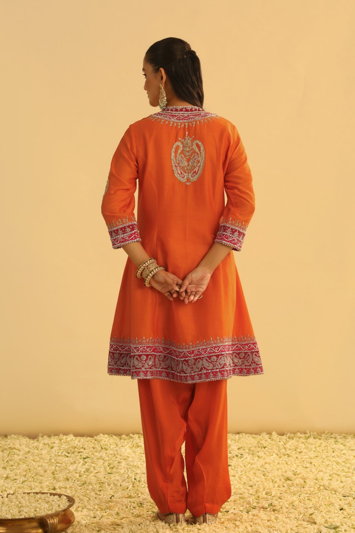 Rayana Orange Kurta Set