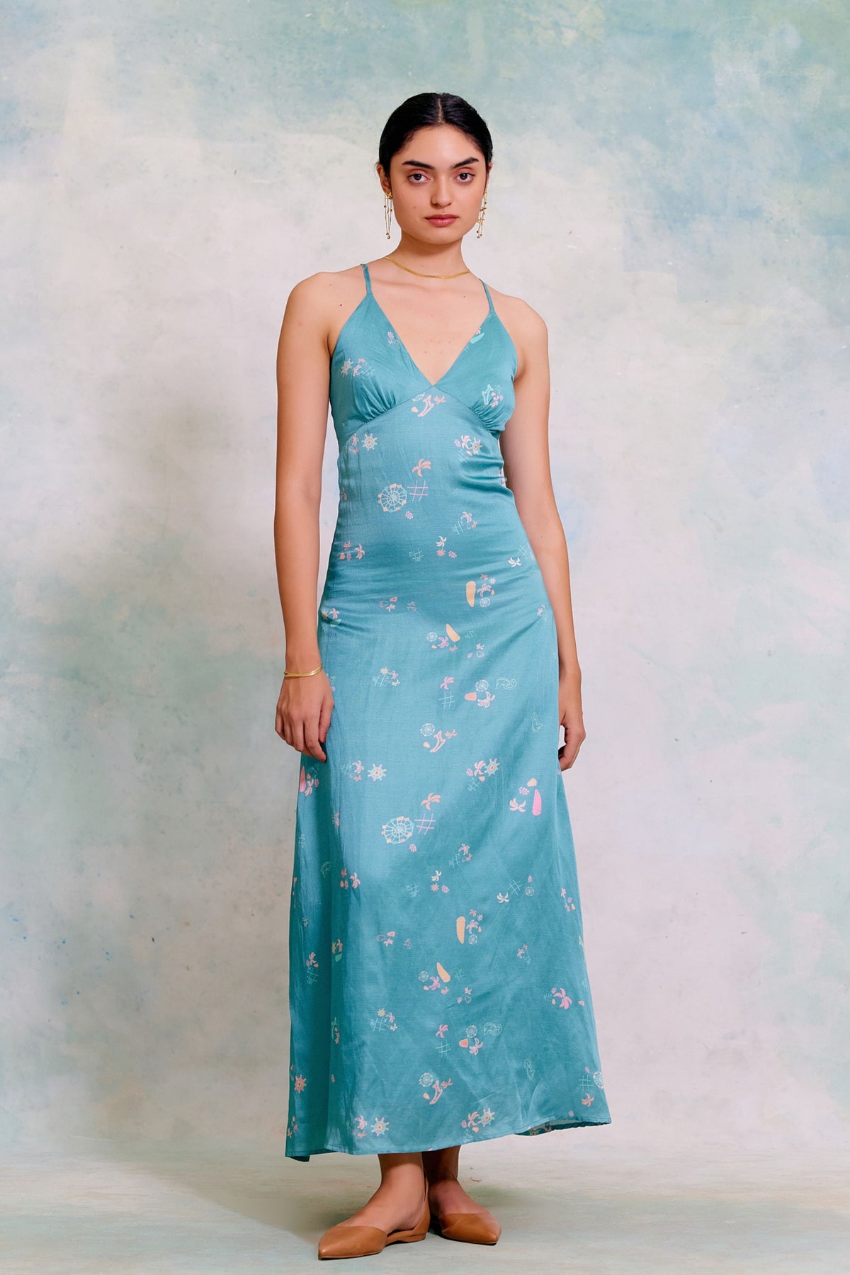 Felicity Sea Blue Dress