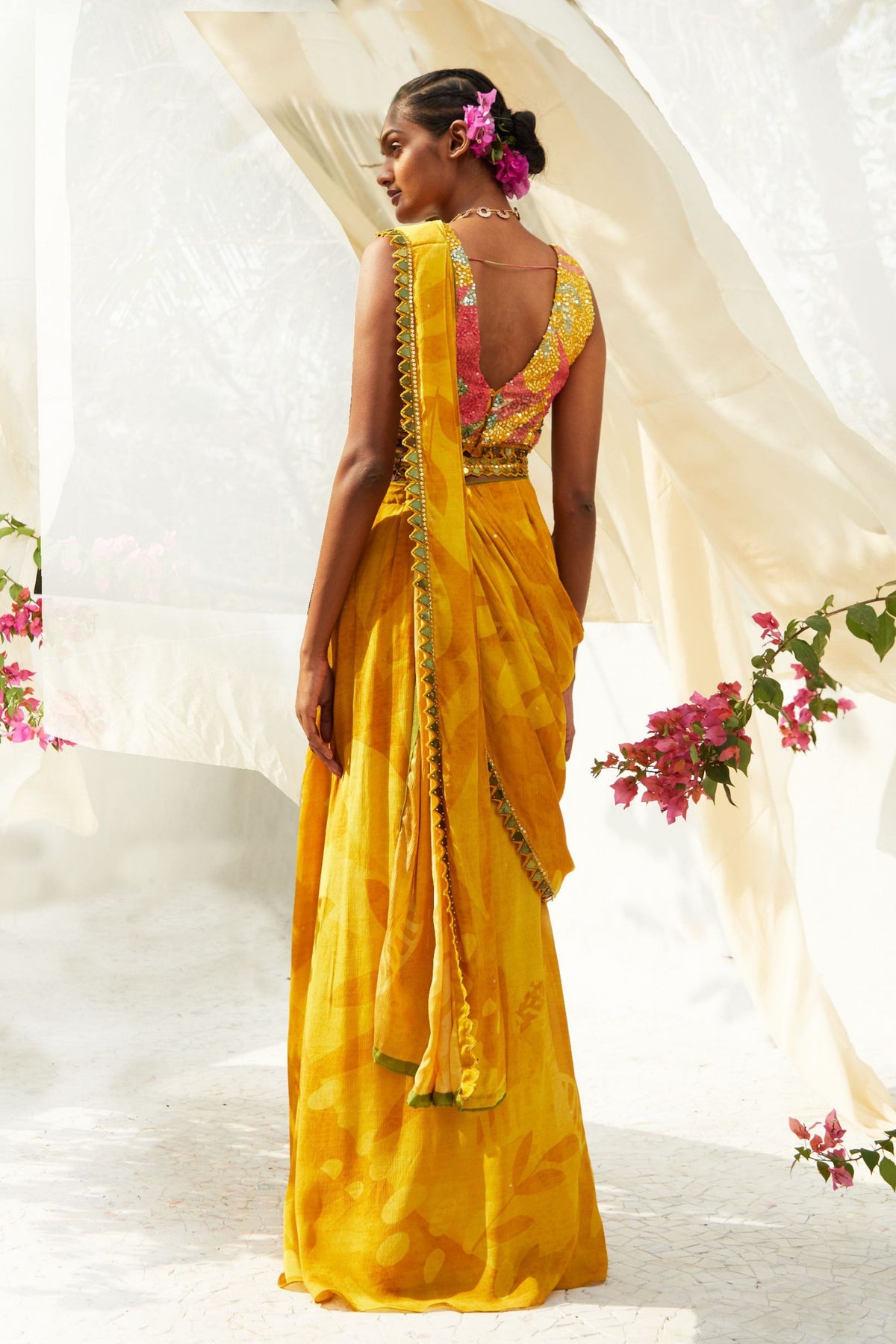 Yellow Saree Set