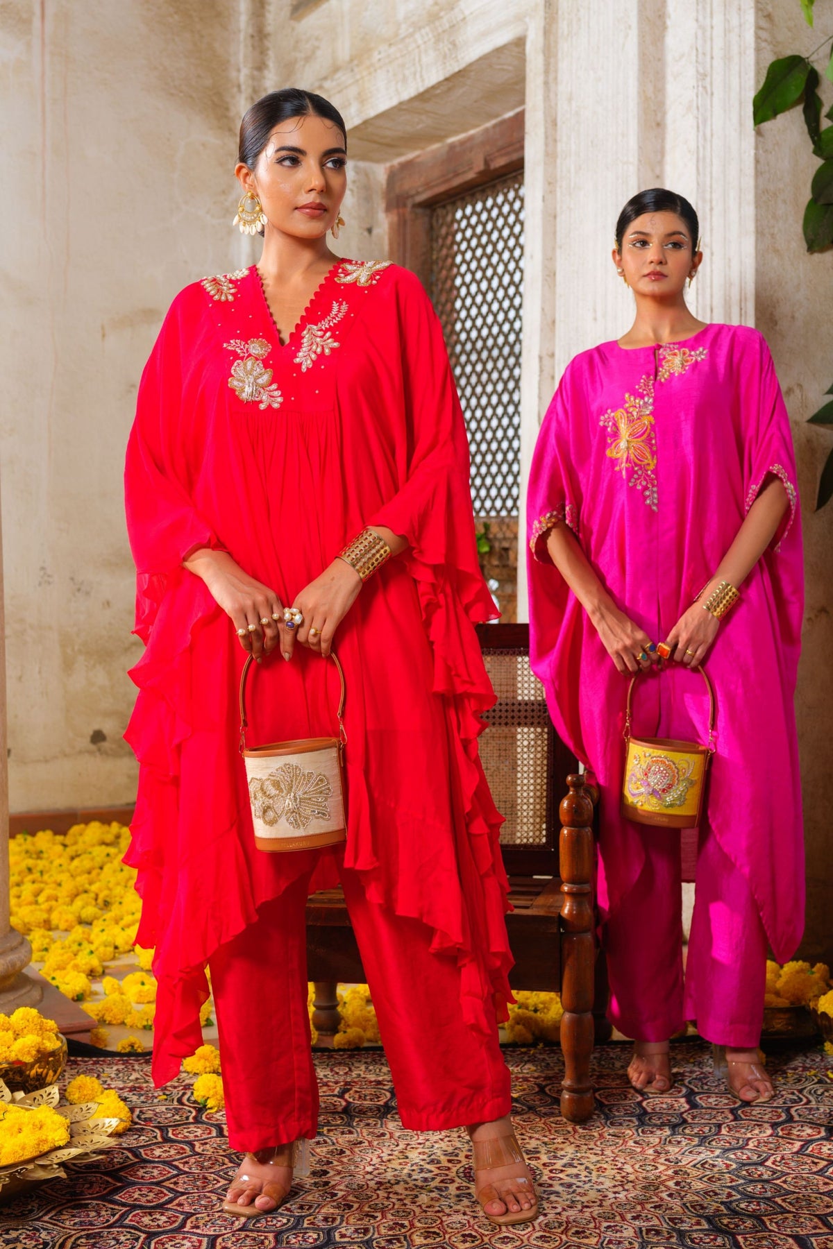 Laal Kaftan Set