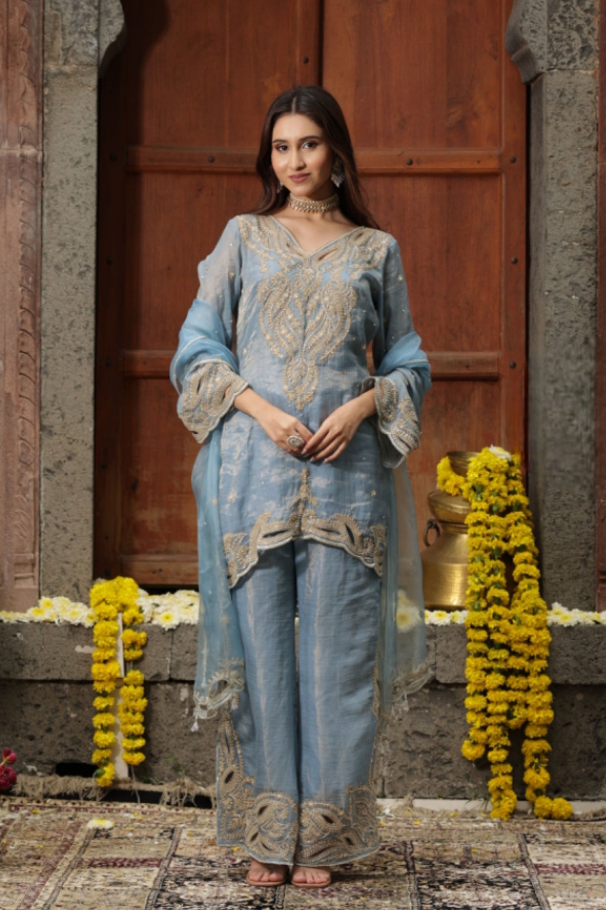 Blue Kurta Set