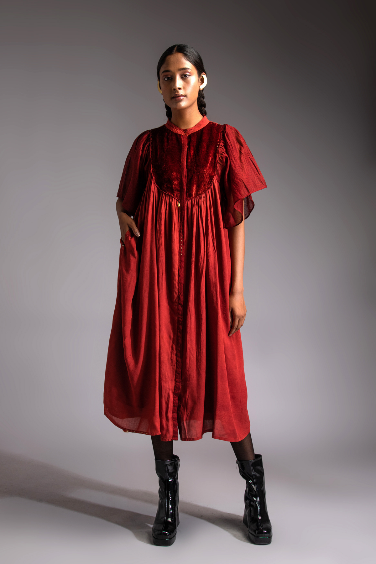 Crimson Moonlit Dress