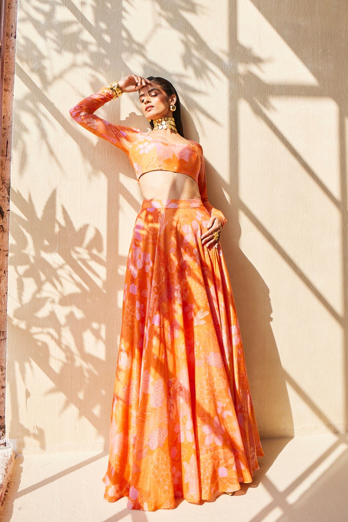 Warm Haze Lehenga