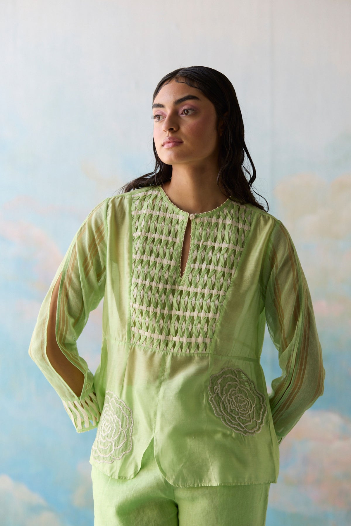 Fern Smocked Top