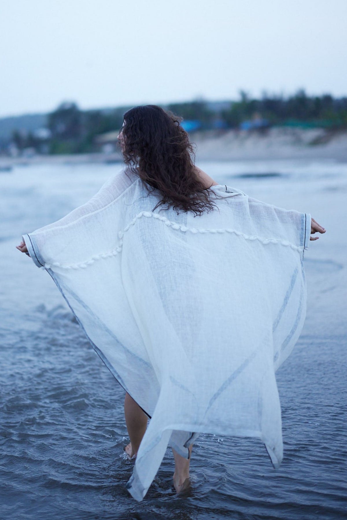 White Linen Kaftan