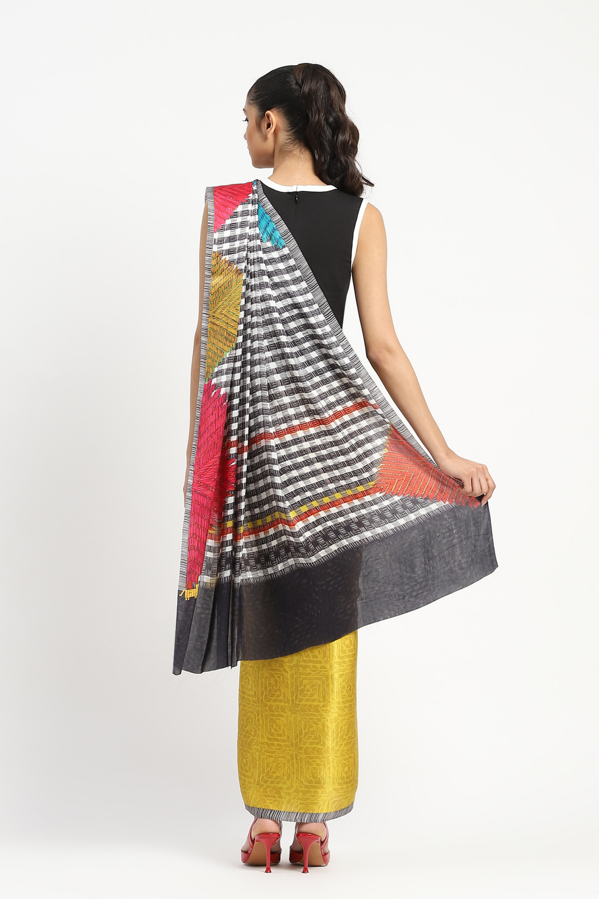 Blocked Printed Saree