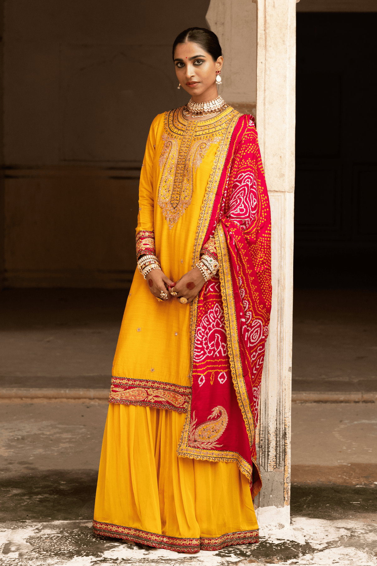 Haldi Bliss bridal Sharara