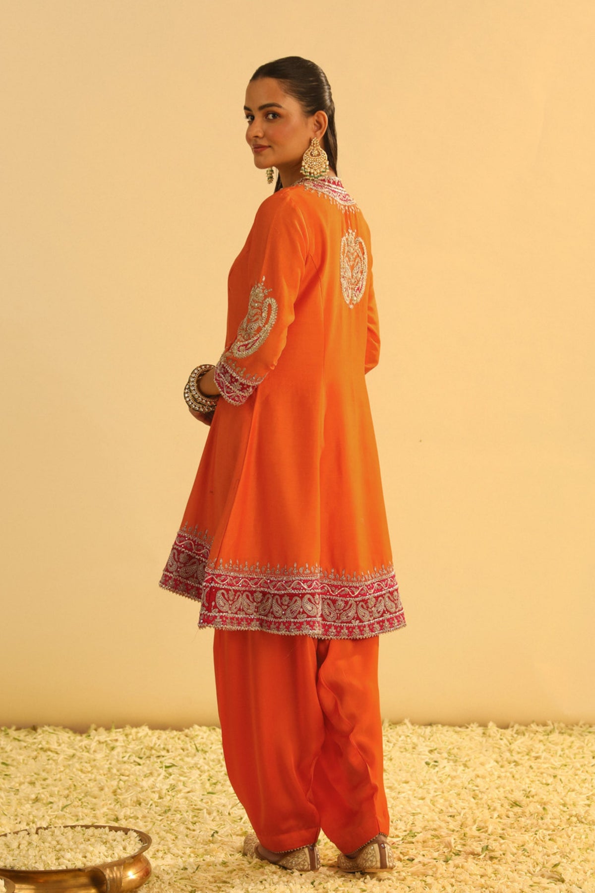 Rayana Orange Kurta Set