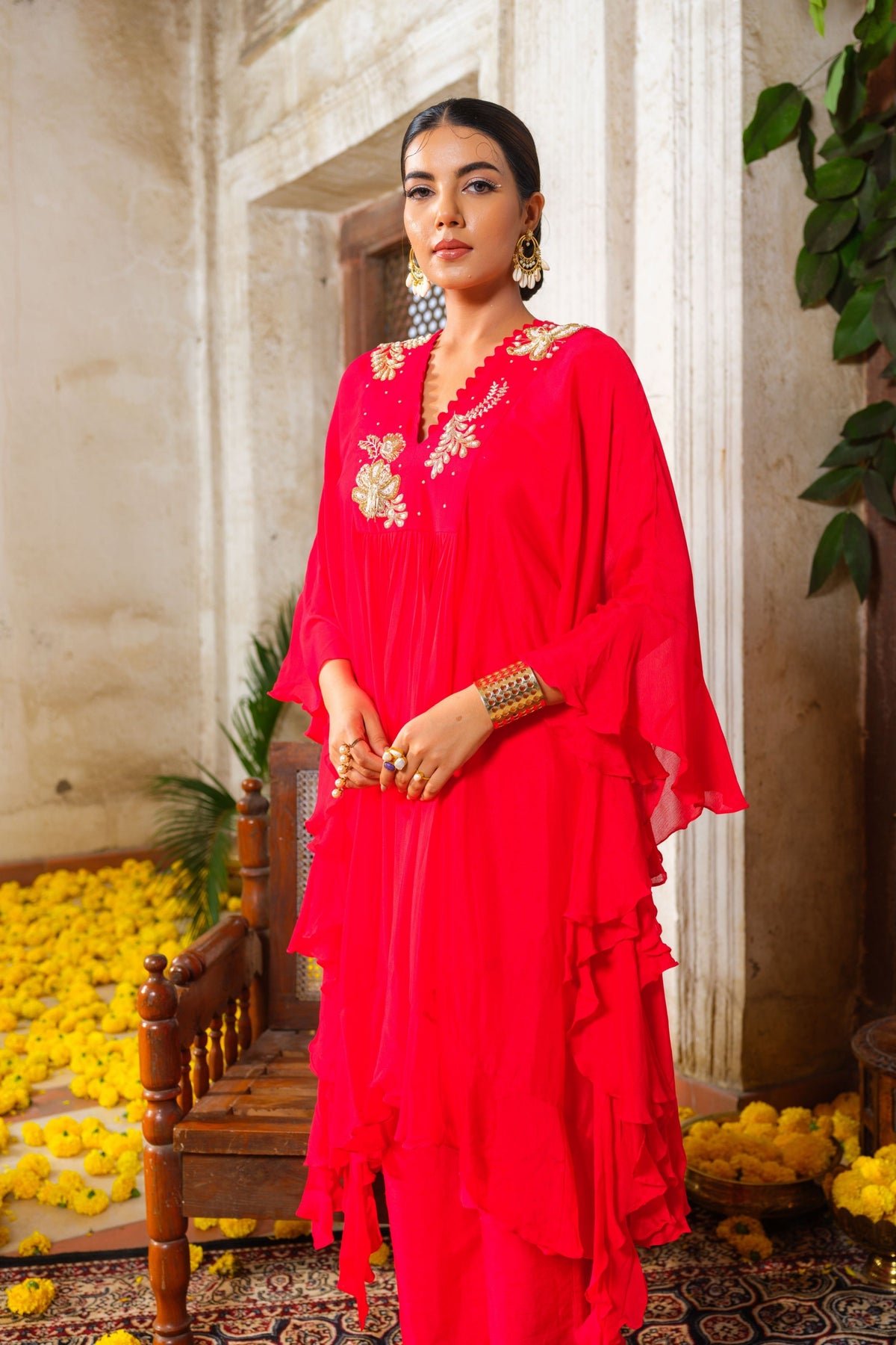 Laal Kaftan Set