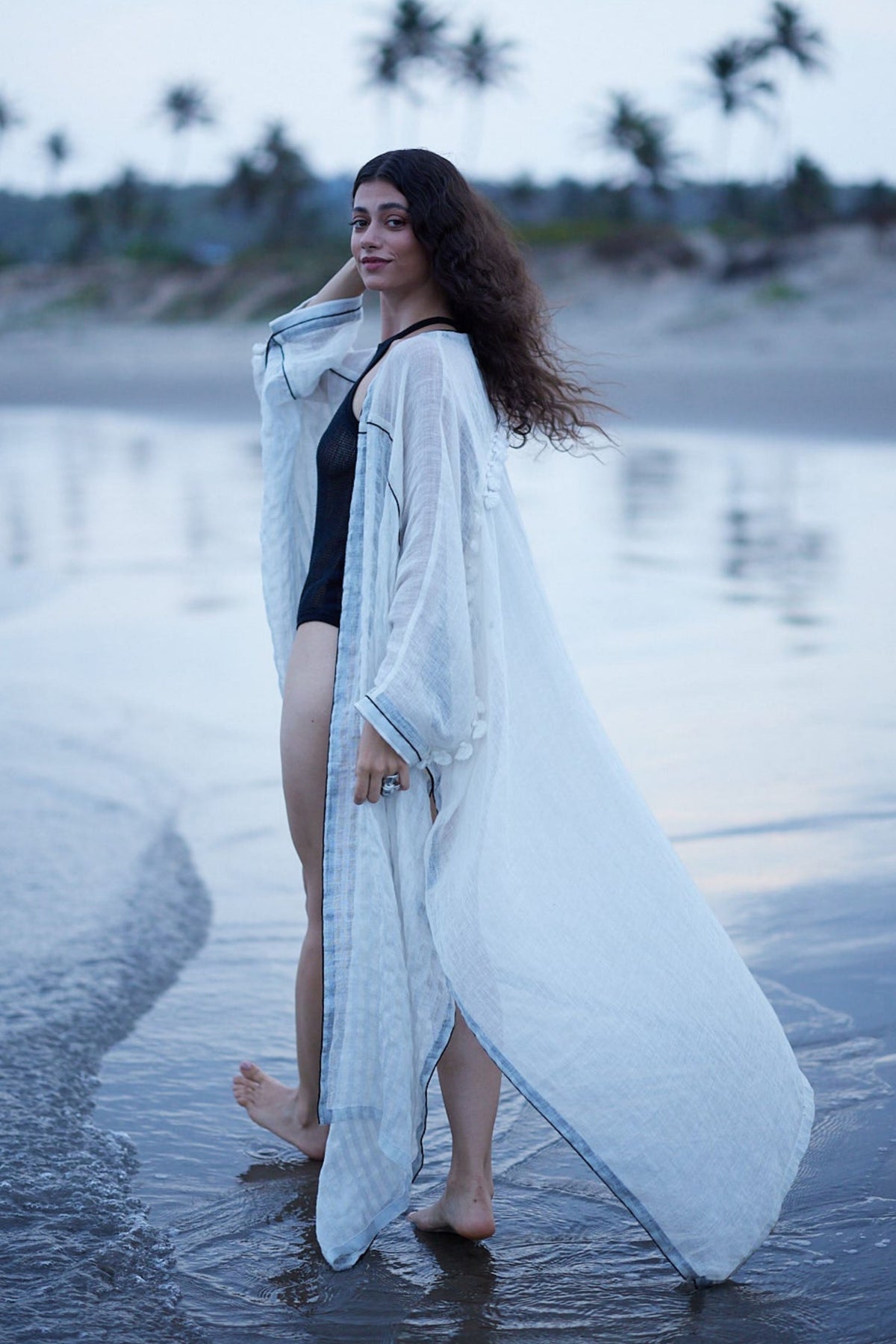 White Linen Kaftan