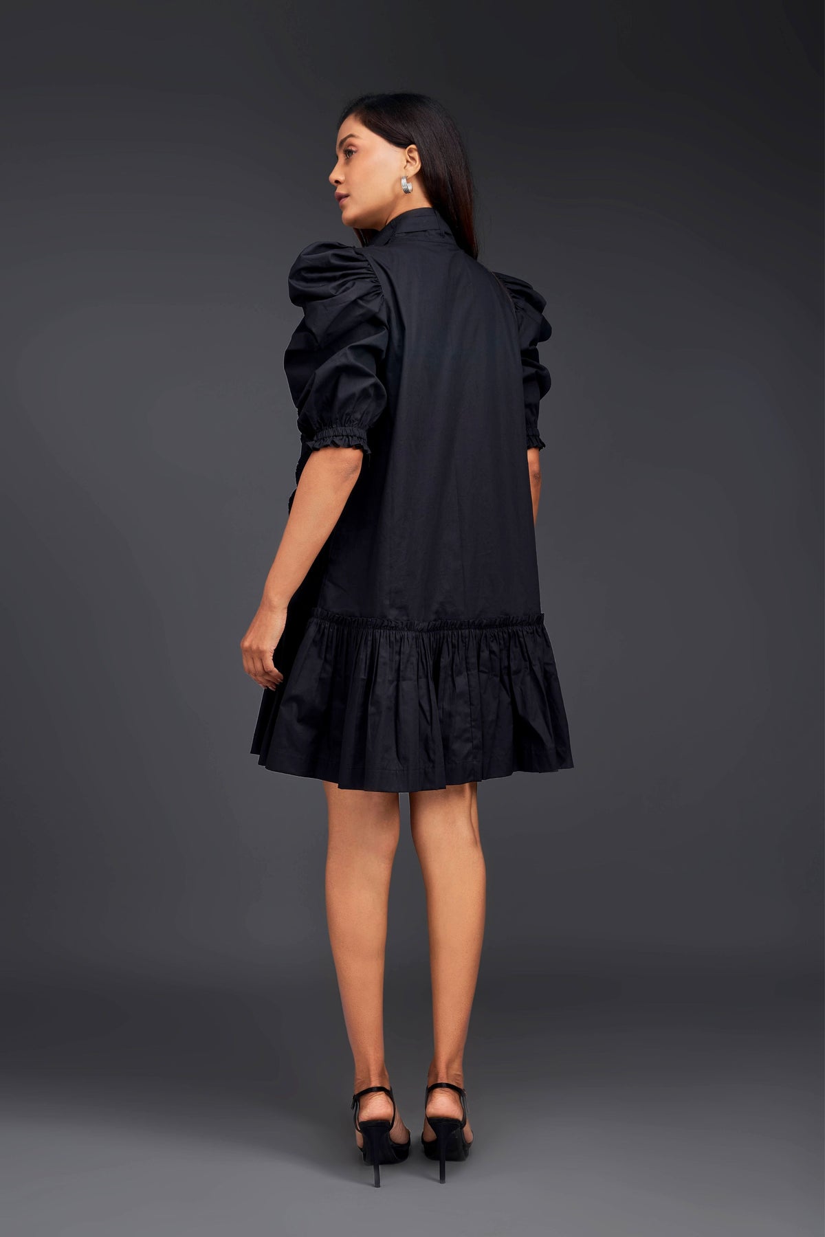 Black Pleated Dress