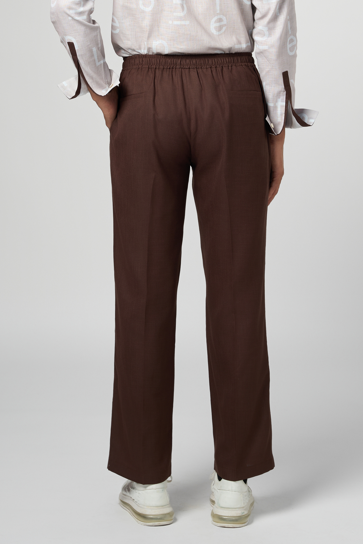 Wide Leg Pajama Brown Pants