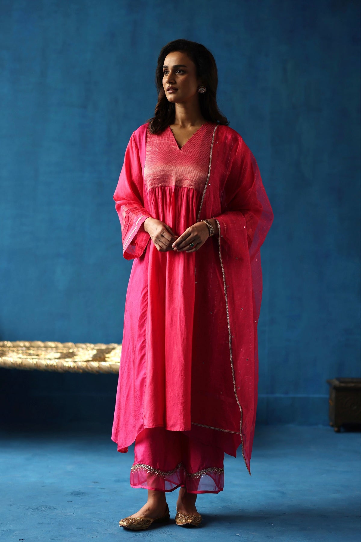 Fuchsia Jamun Kurta Set