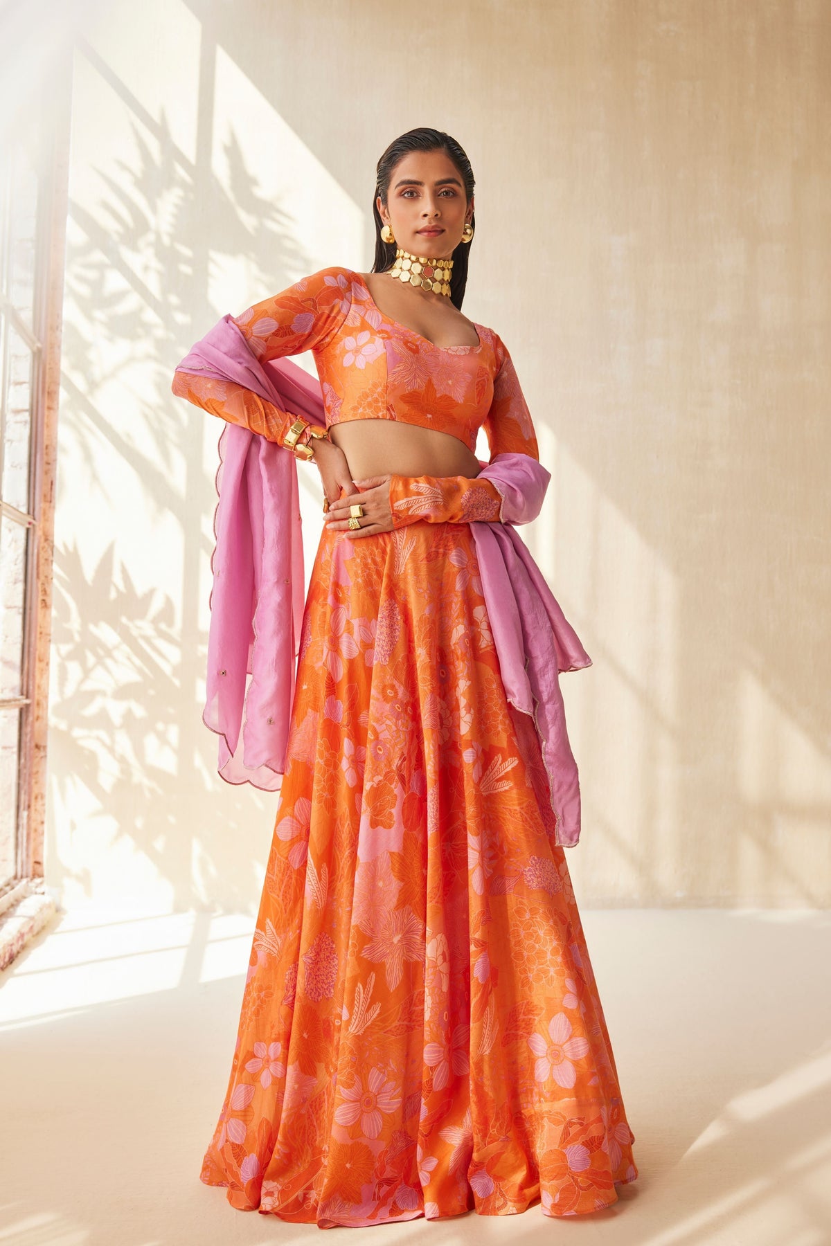 Warm Haze Lehenga