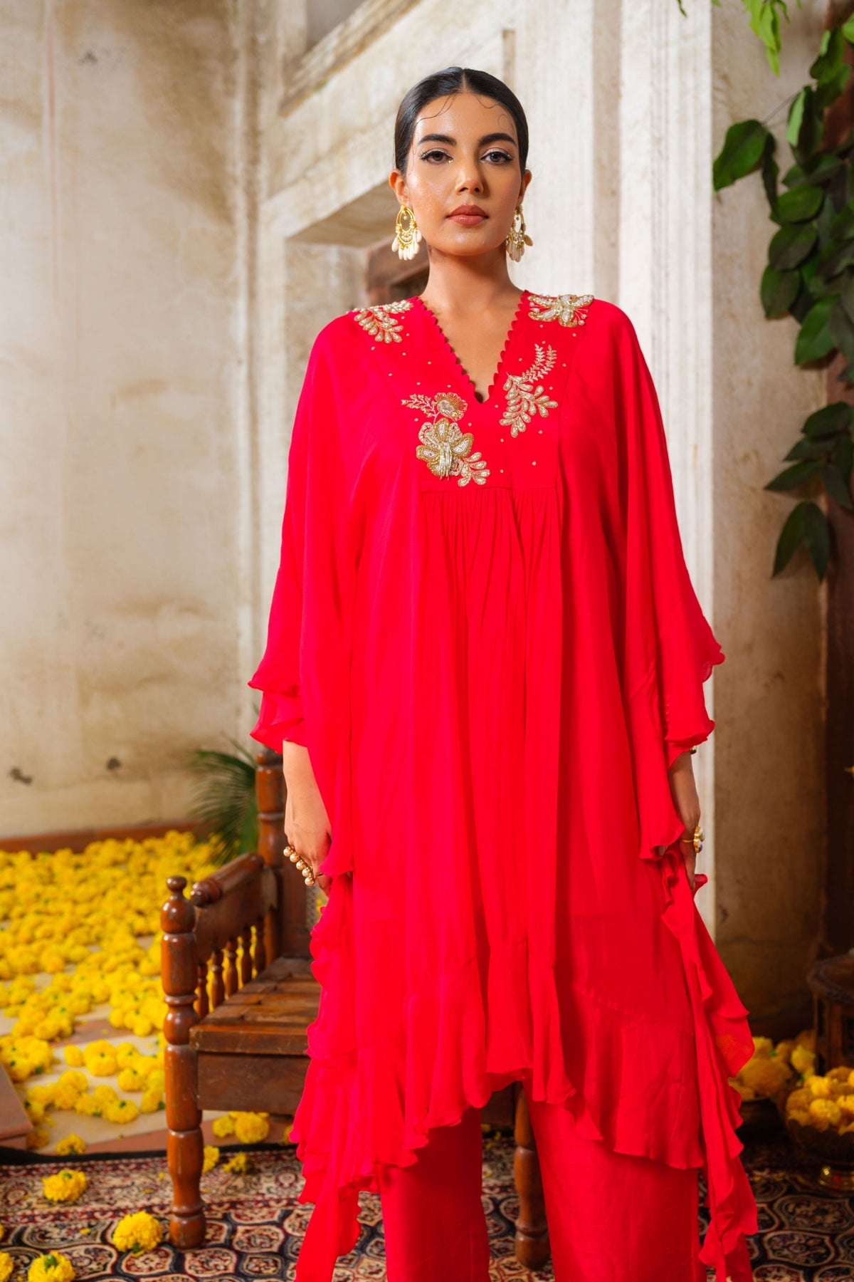 Laal Kaftan Set