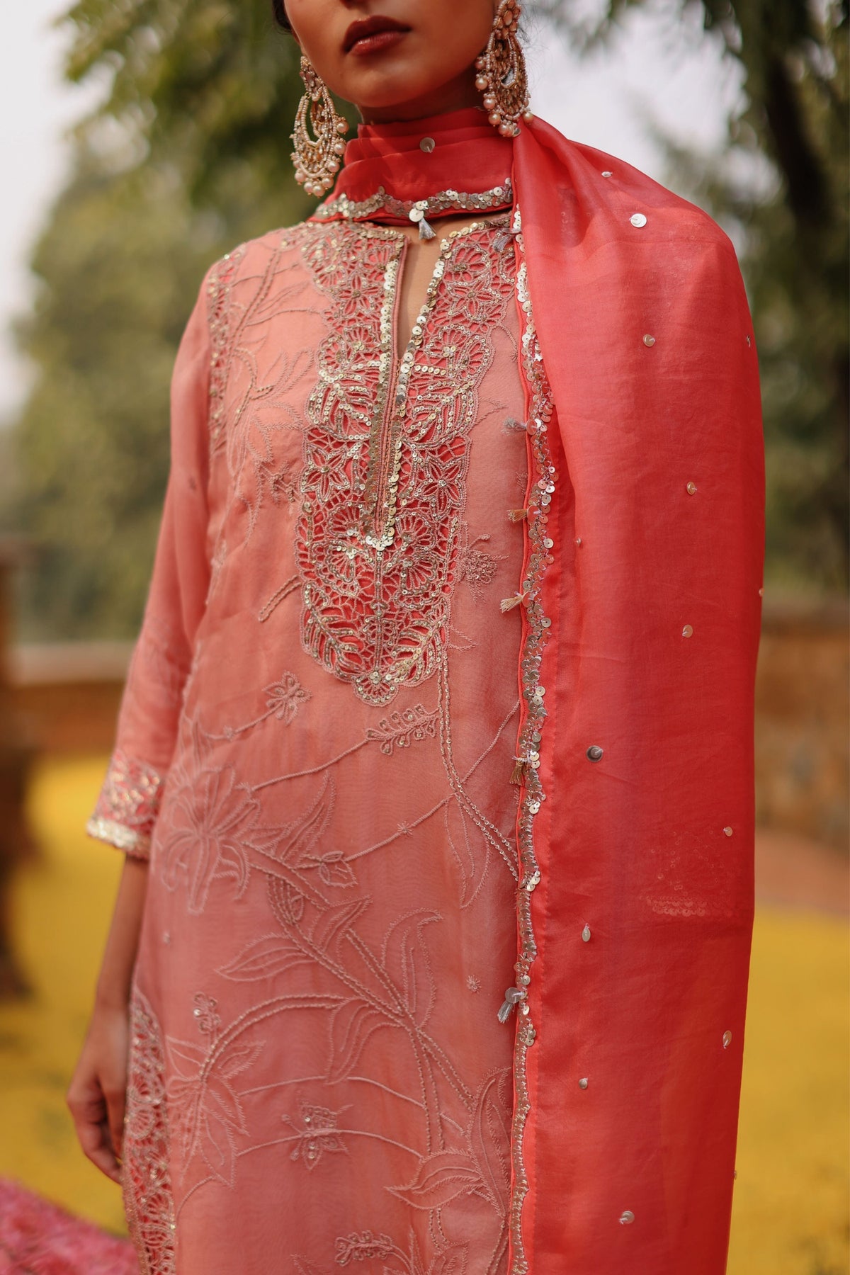 Flamingo Rose Kurta Set