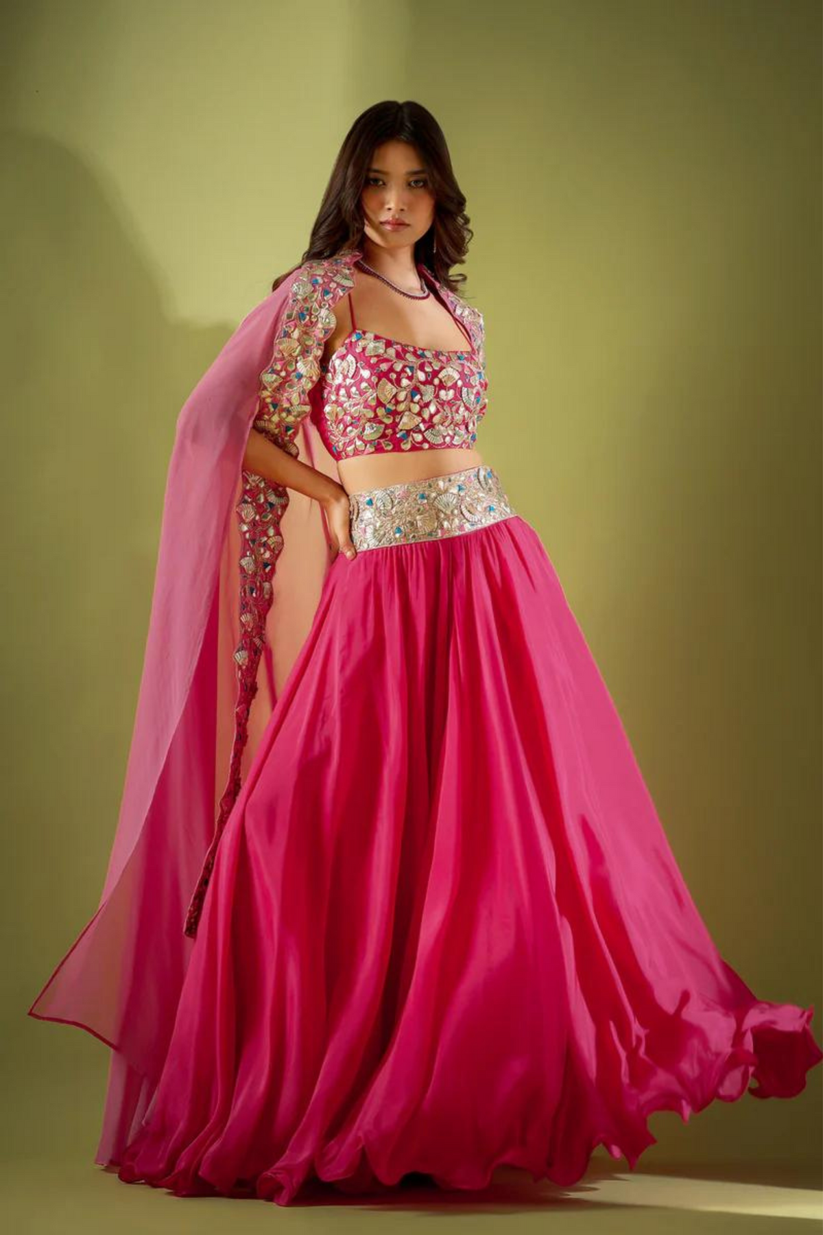 Rouge Pink Lehenga Set