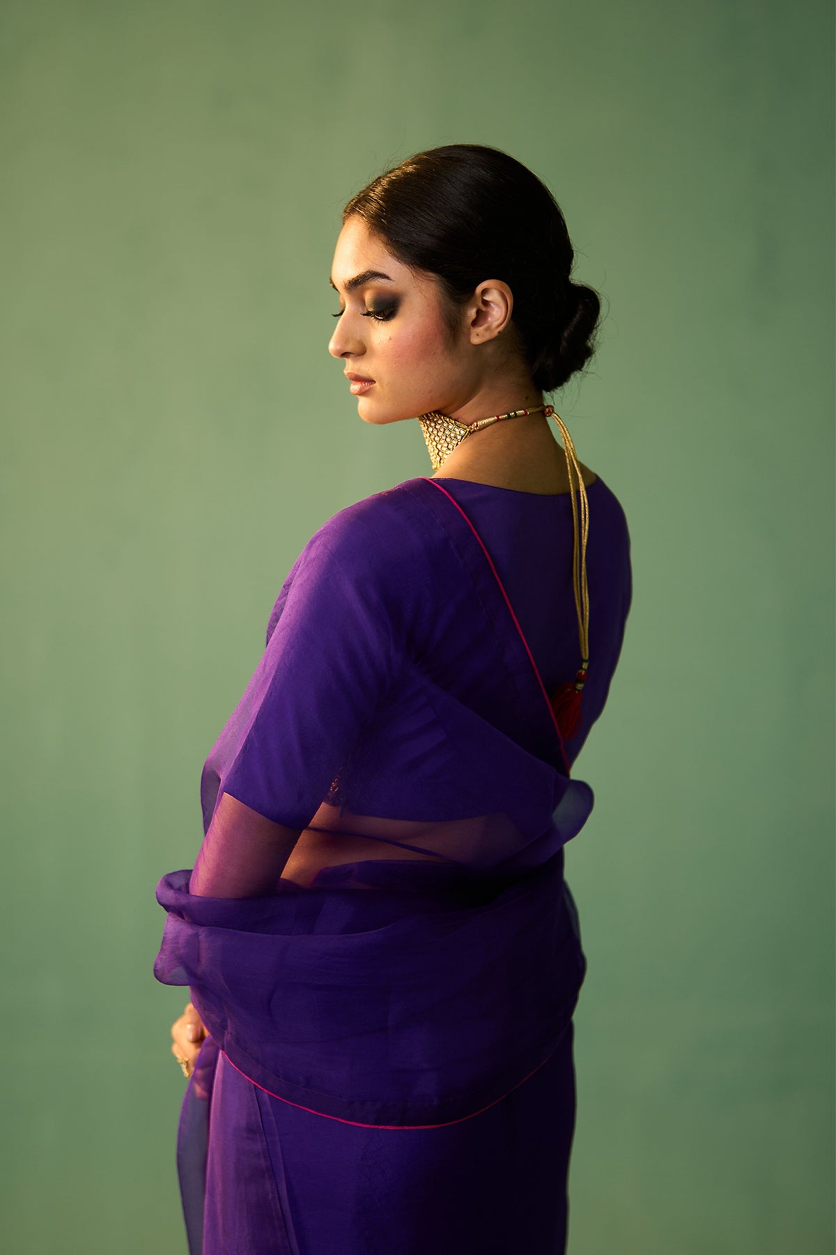 Purple Mayra Saree