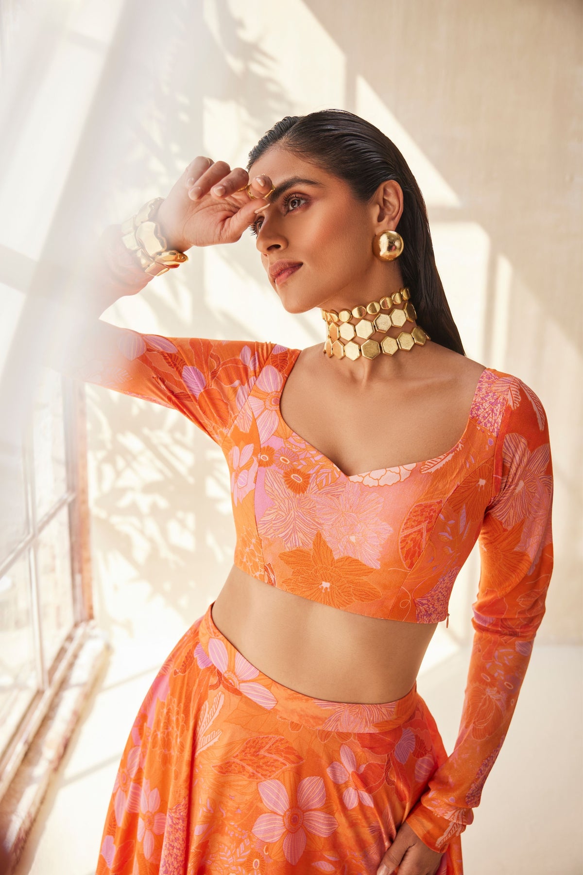 Warm Haze Lehenga