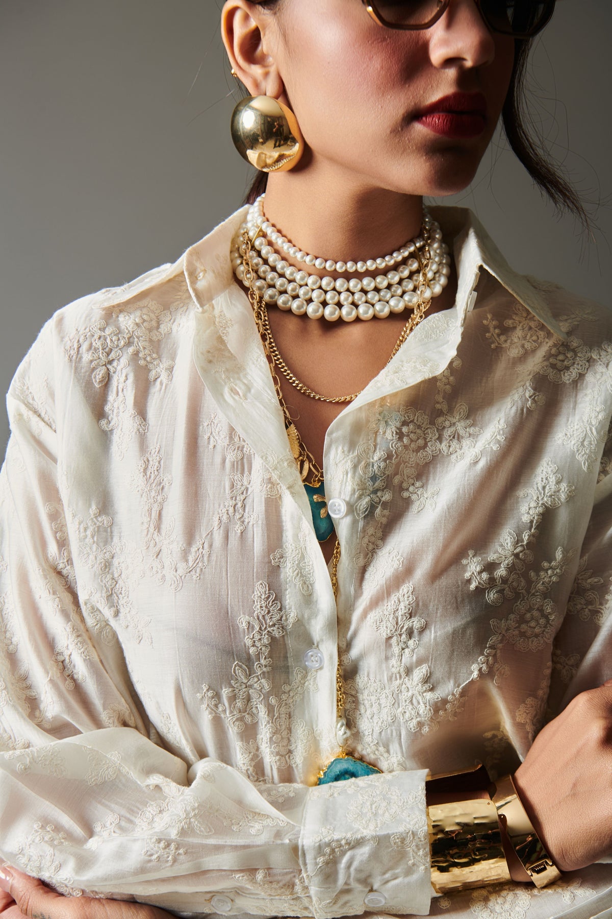 Elegant Embroidered Shirt