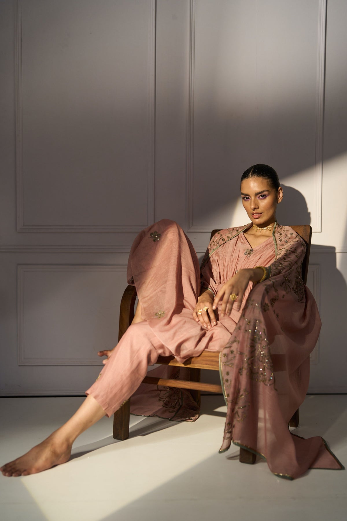 Pink Kashni Kurta