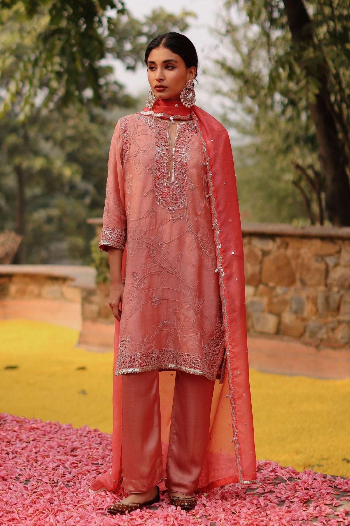 Flamingo Rose Kurta Set