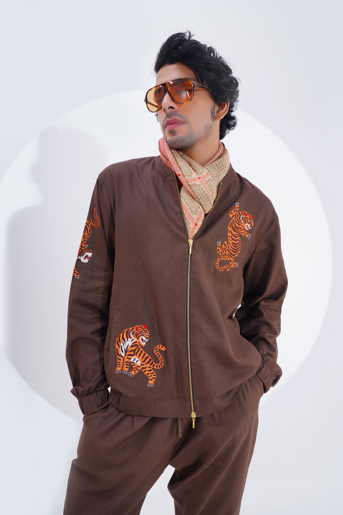 Chocolate Bomber Jacket