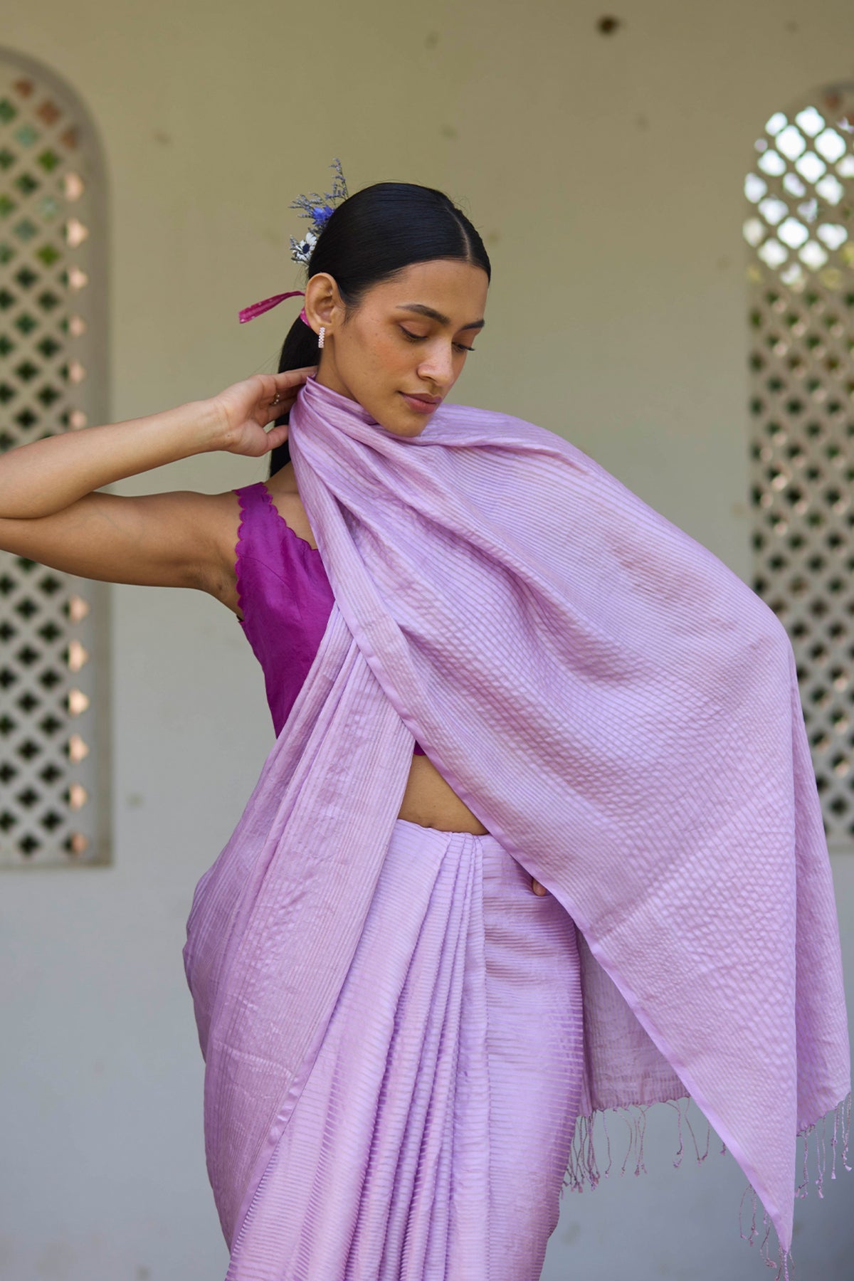 Inner Peace Pink Saree