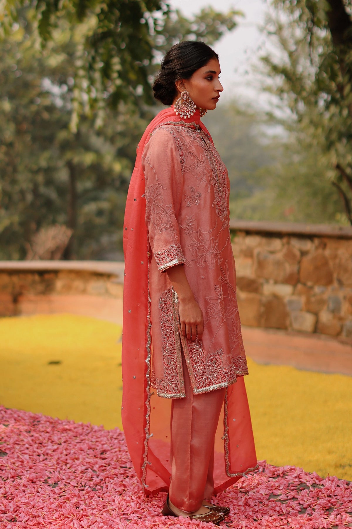 Flamingo Rose Kurta Set