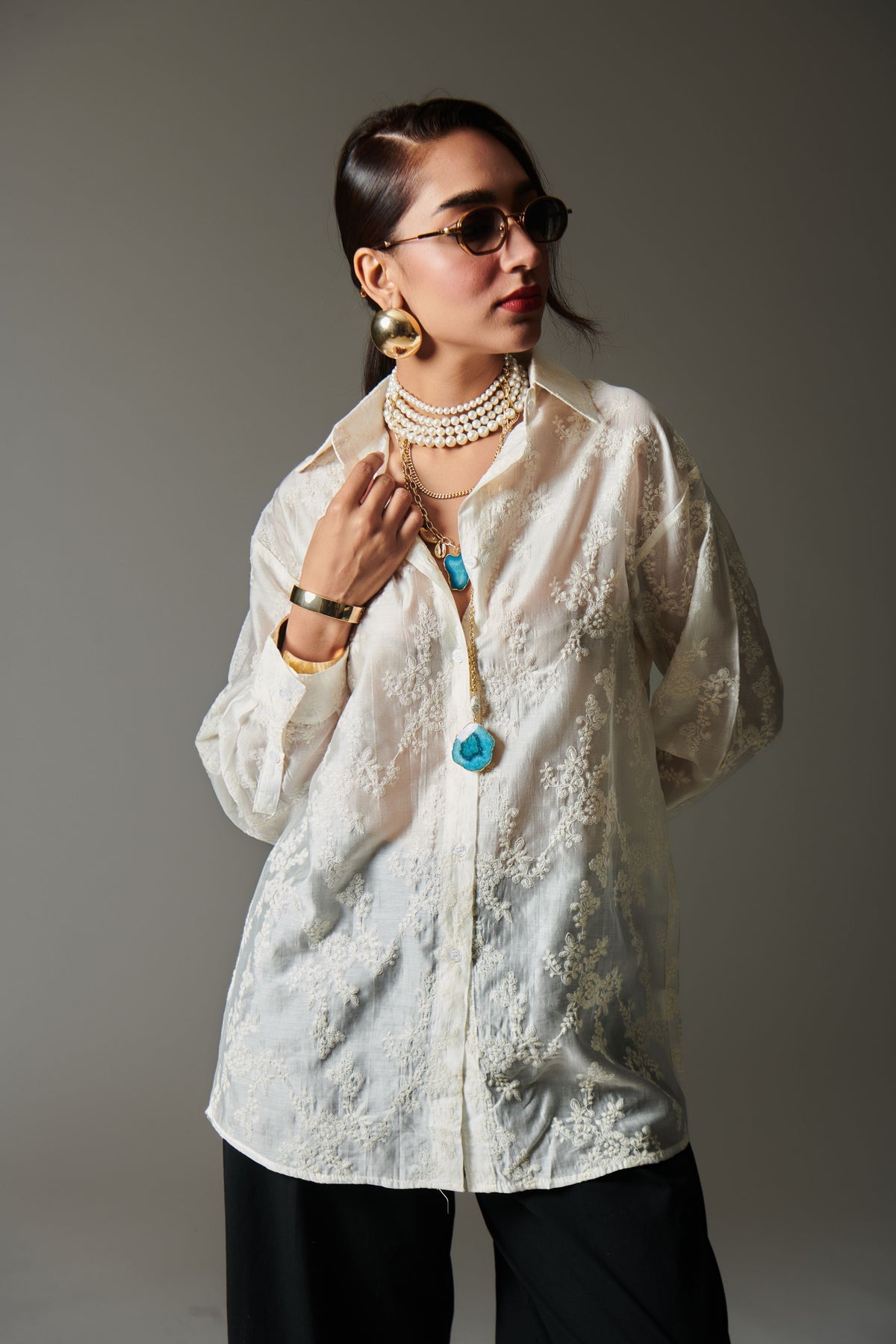 Elegant Embroidered Shirt