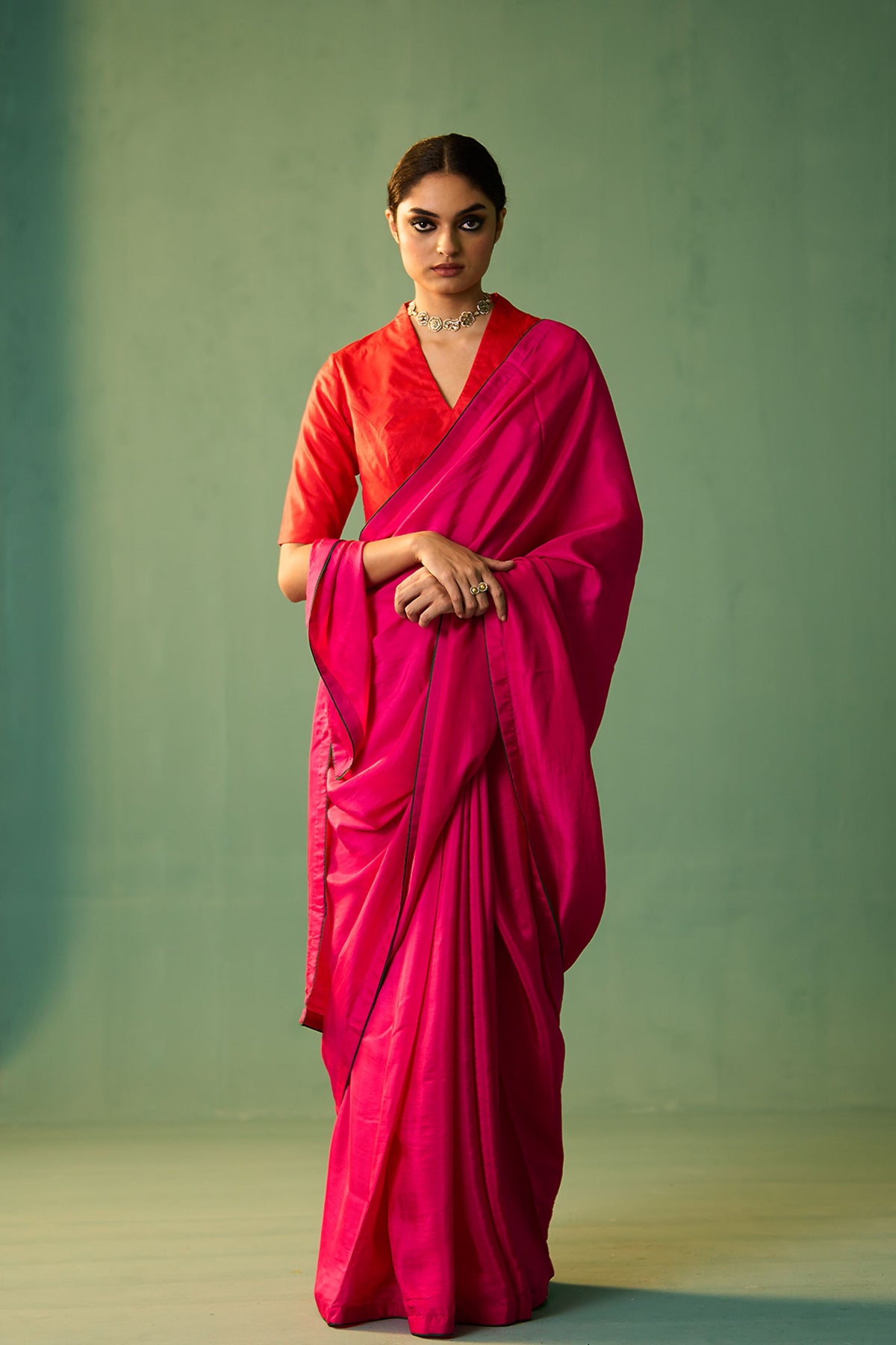 Rani Pink Mayra Saree