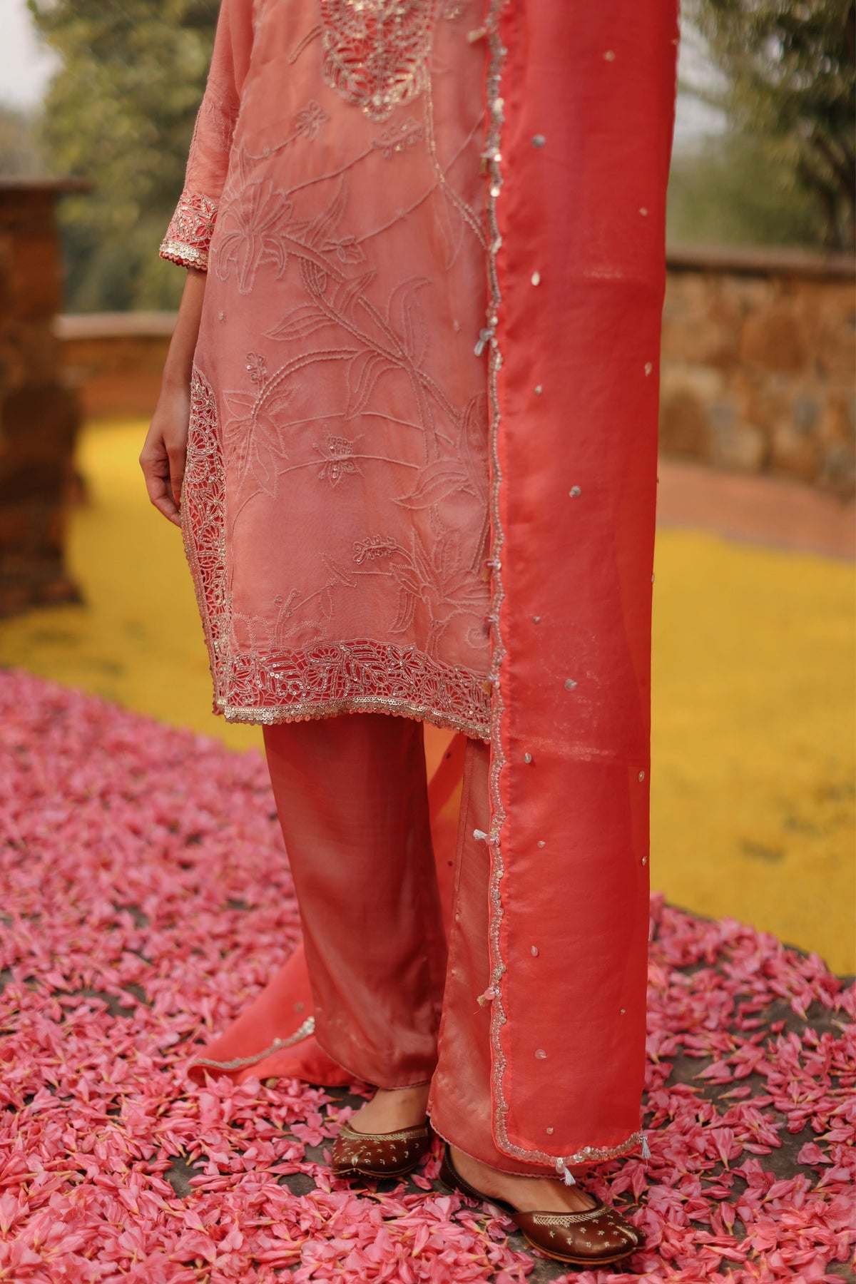 Flamingo Rose Kurta Set