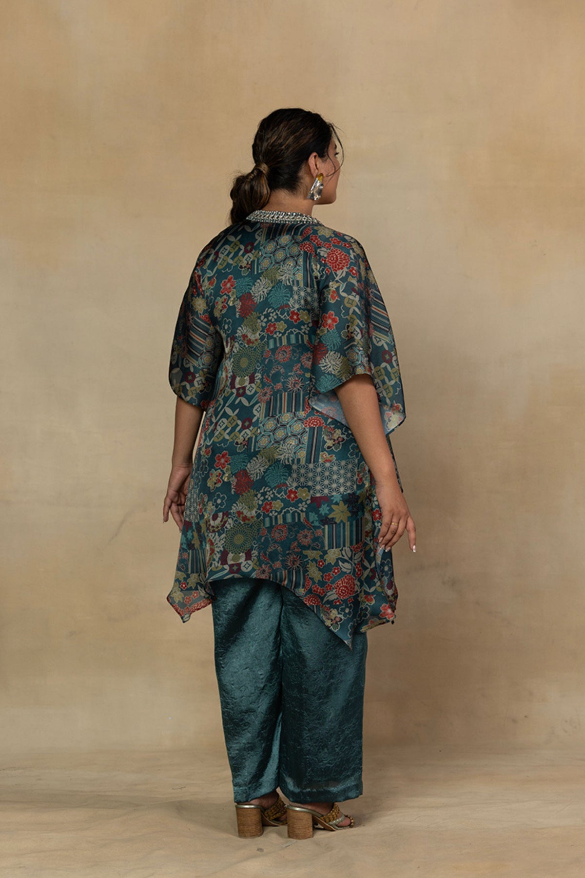 Kaftan Style Kurta with Palazzo Pants