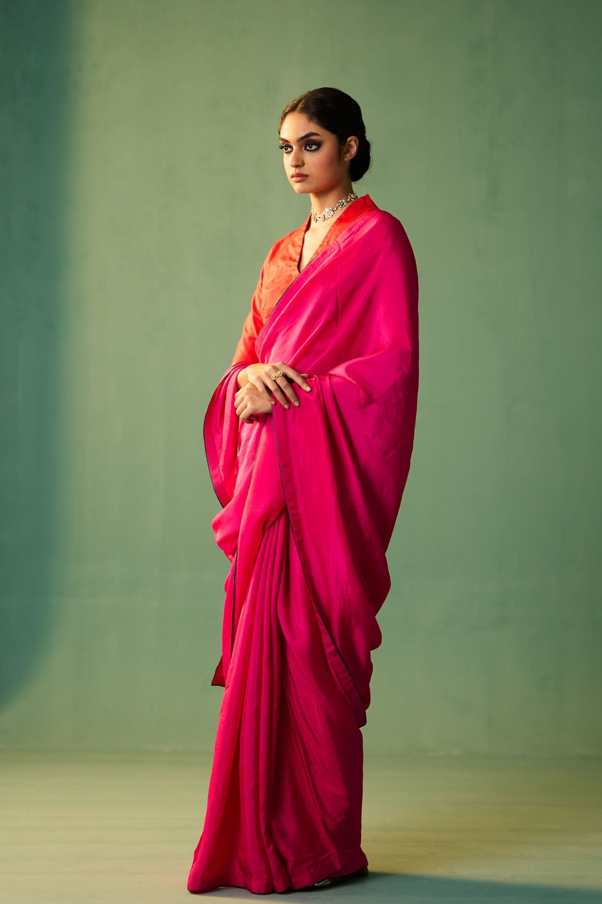 Rani Pink Mayra Saree