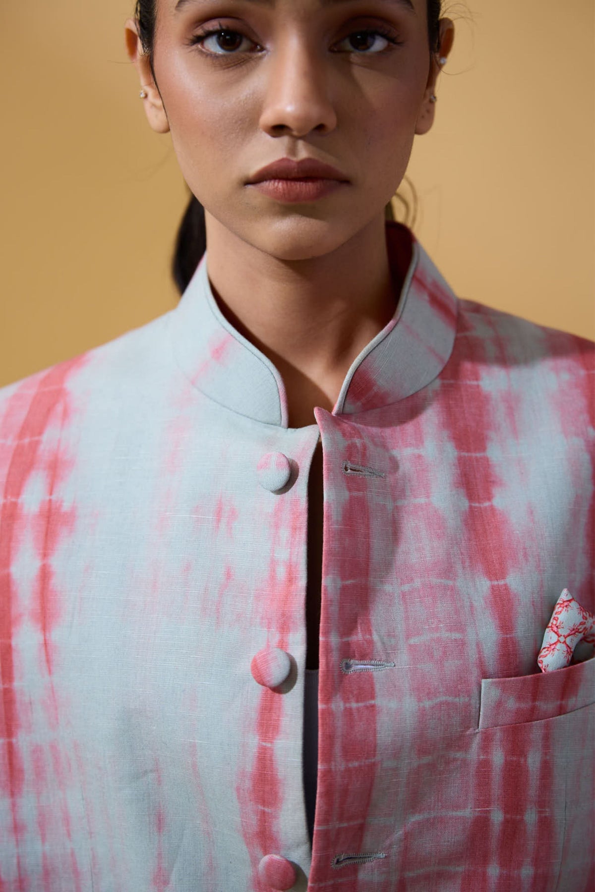 Tie Dye Lobster Nehru Jacket