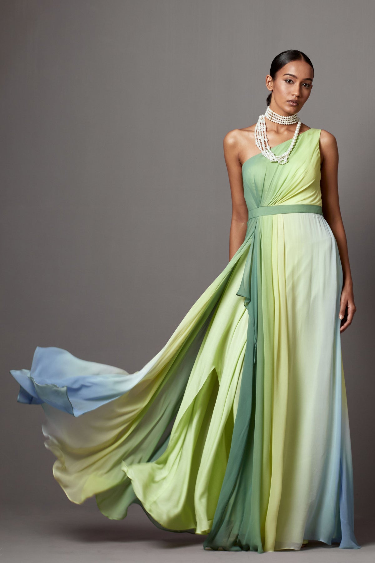 Dusk One Shoulder Gown