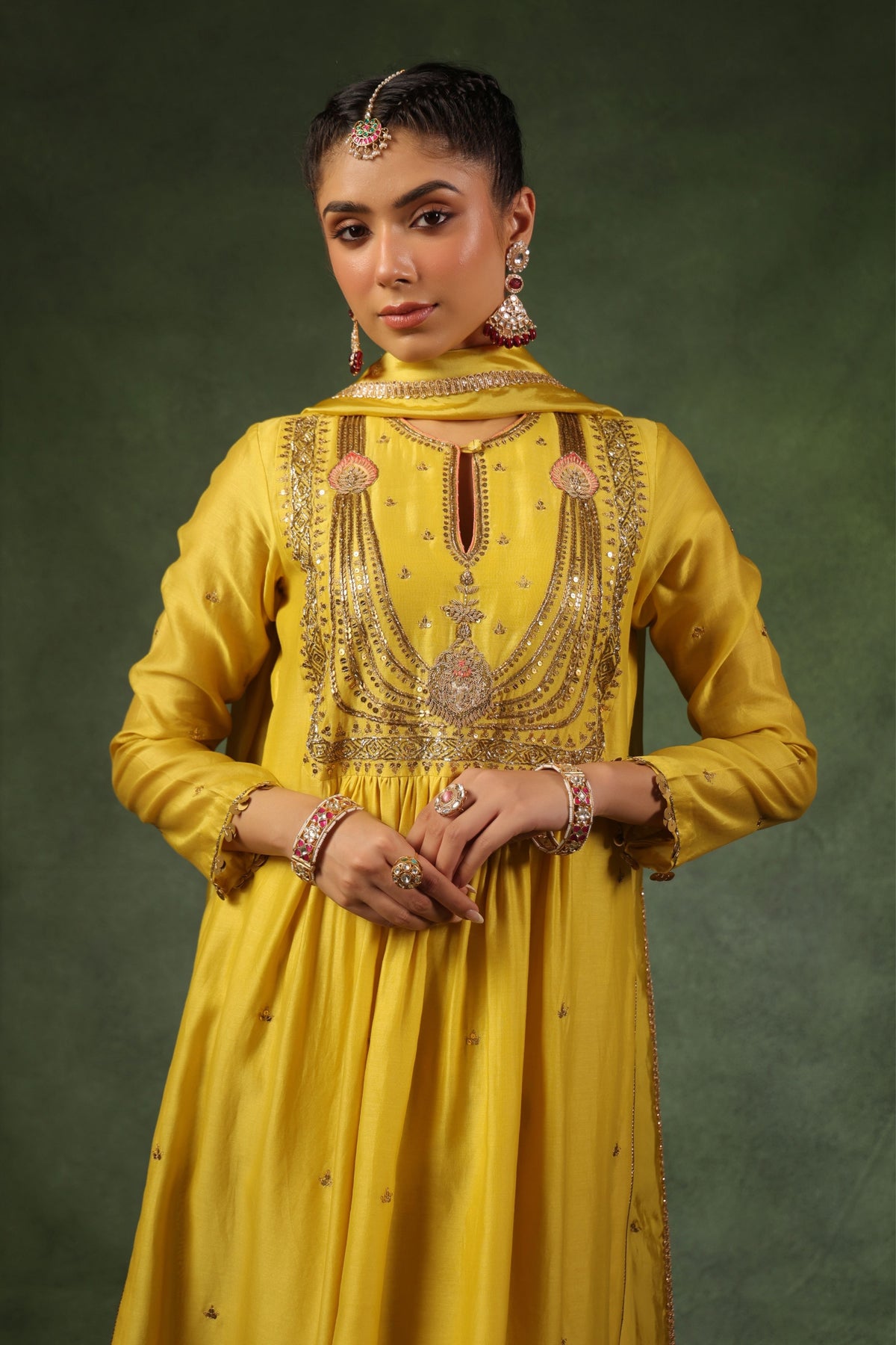 Yellow Pakeezah Kurta Set