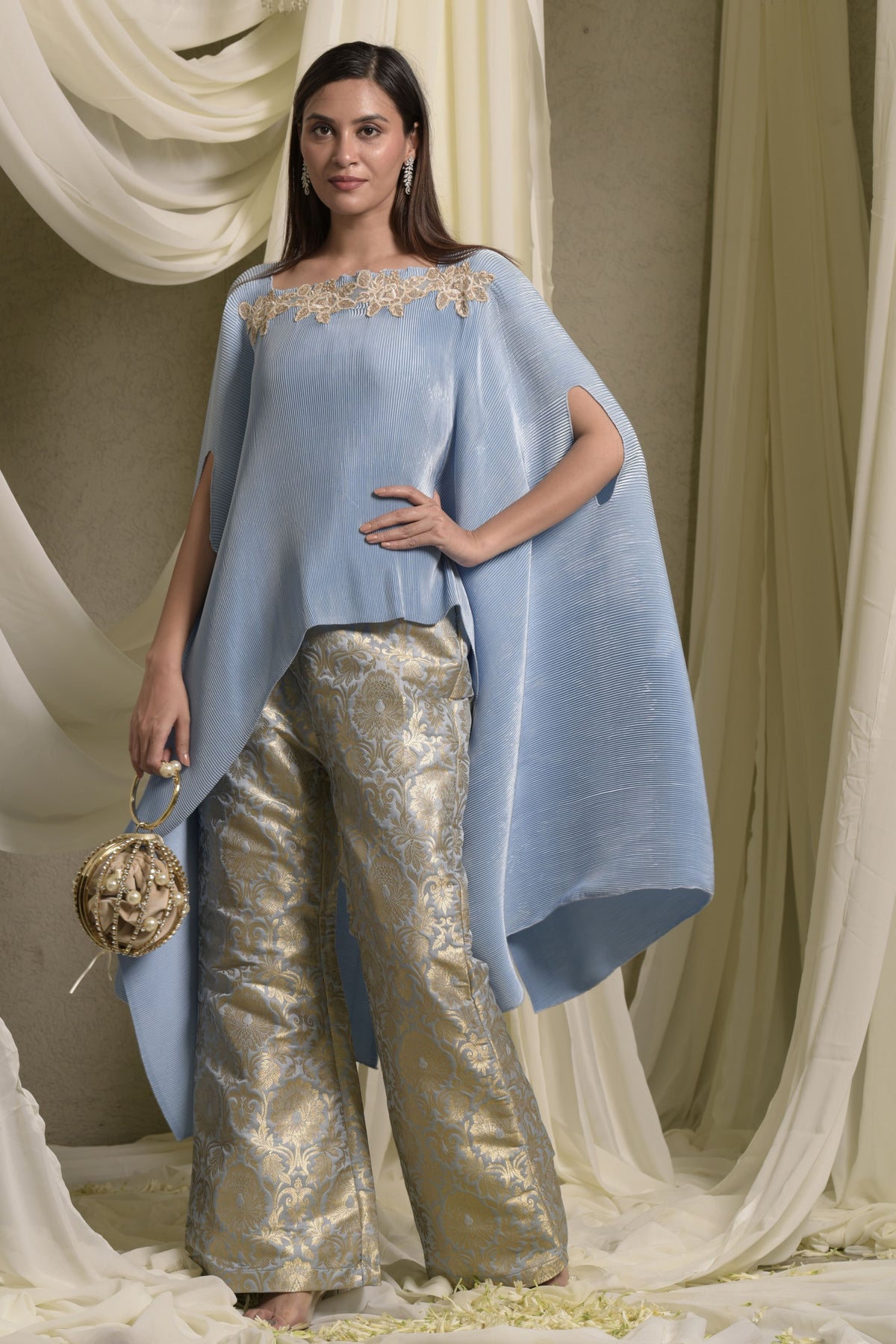 Divine Embroidered Palazzo Set